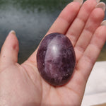 RARE Purple Anhydrite Palm Stone (#12) - Simply Affinity