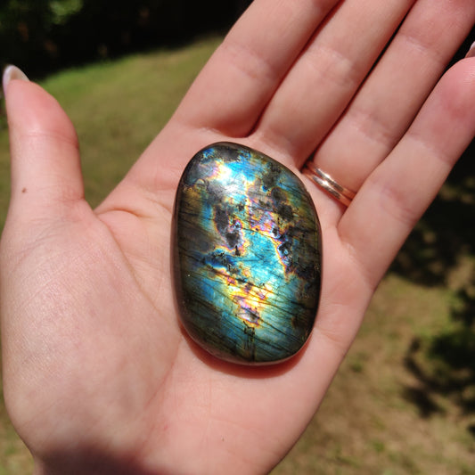 Labradorite Palm Stone (#74) - Simply Affinity