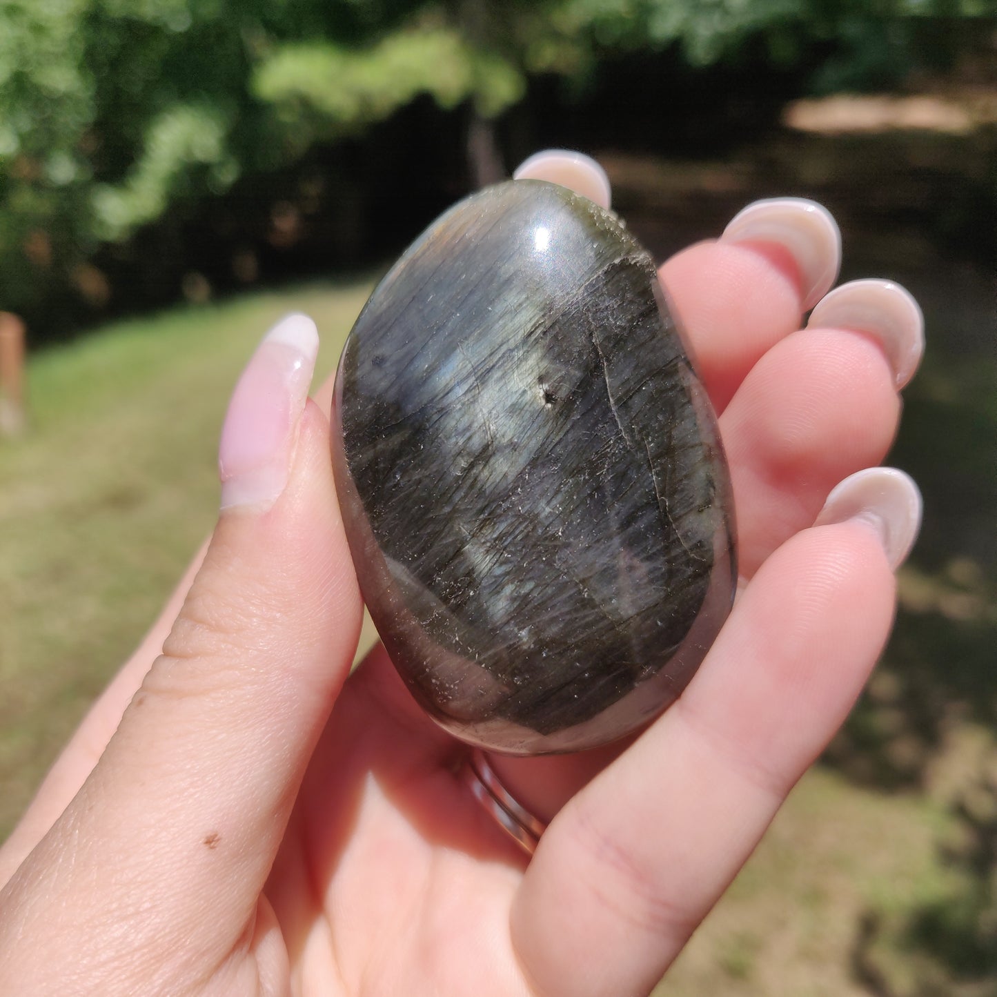 Labradorite Palm Stone (#74) - Simply Affinity