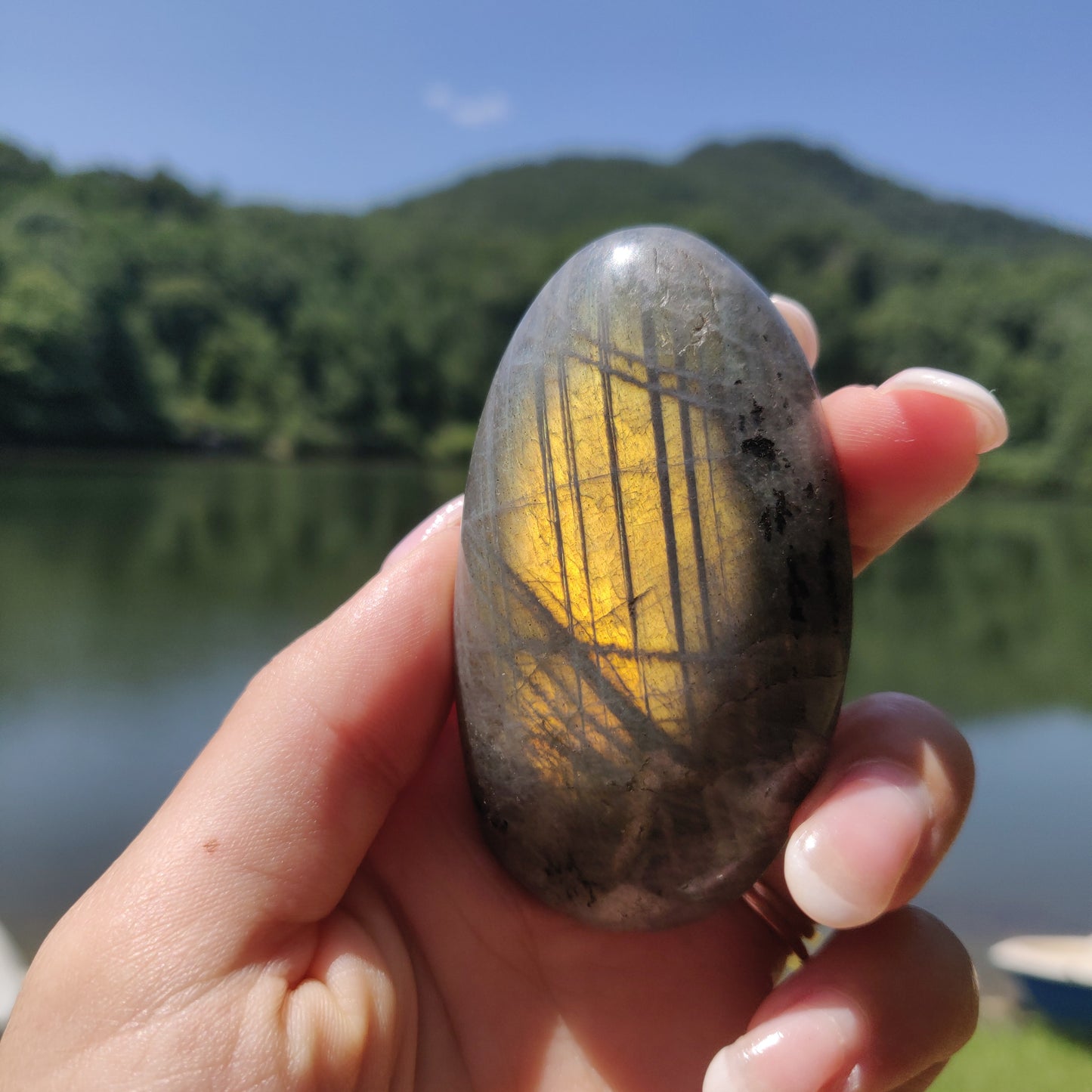 Labradorite Palm Stone (#294) - Simply Affinity