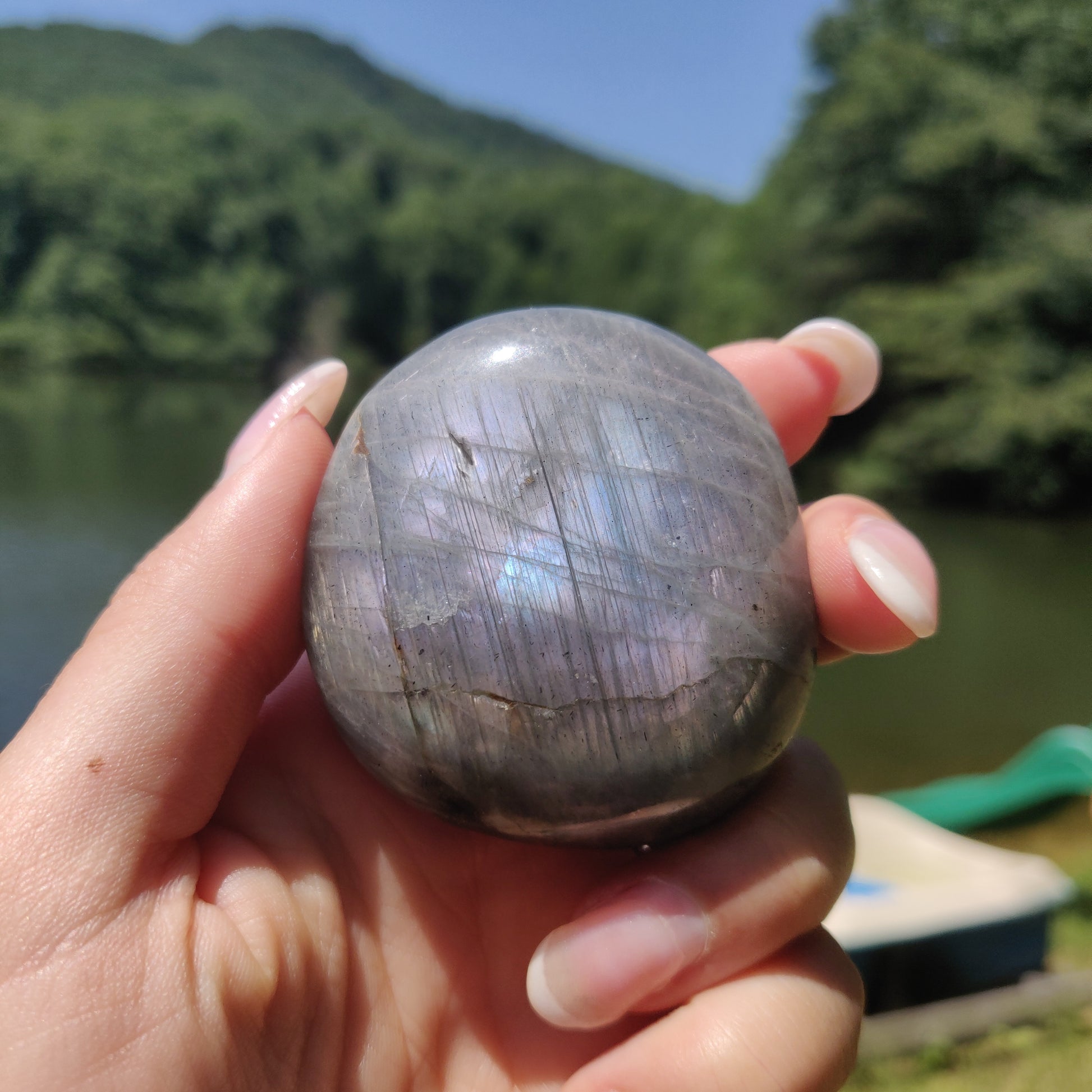 Labradorite Palm Stone (#305) - Simply Affinity