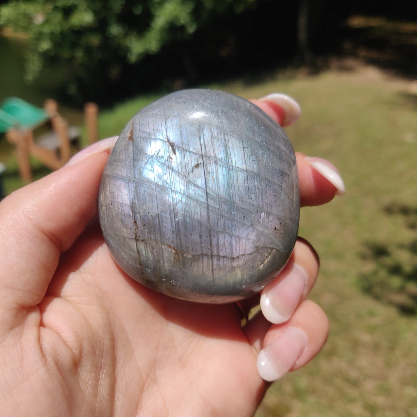 Labradorite Palm Stone (#305) - Simply Affinity