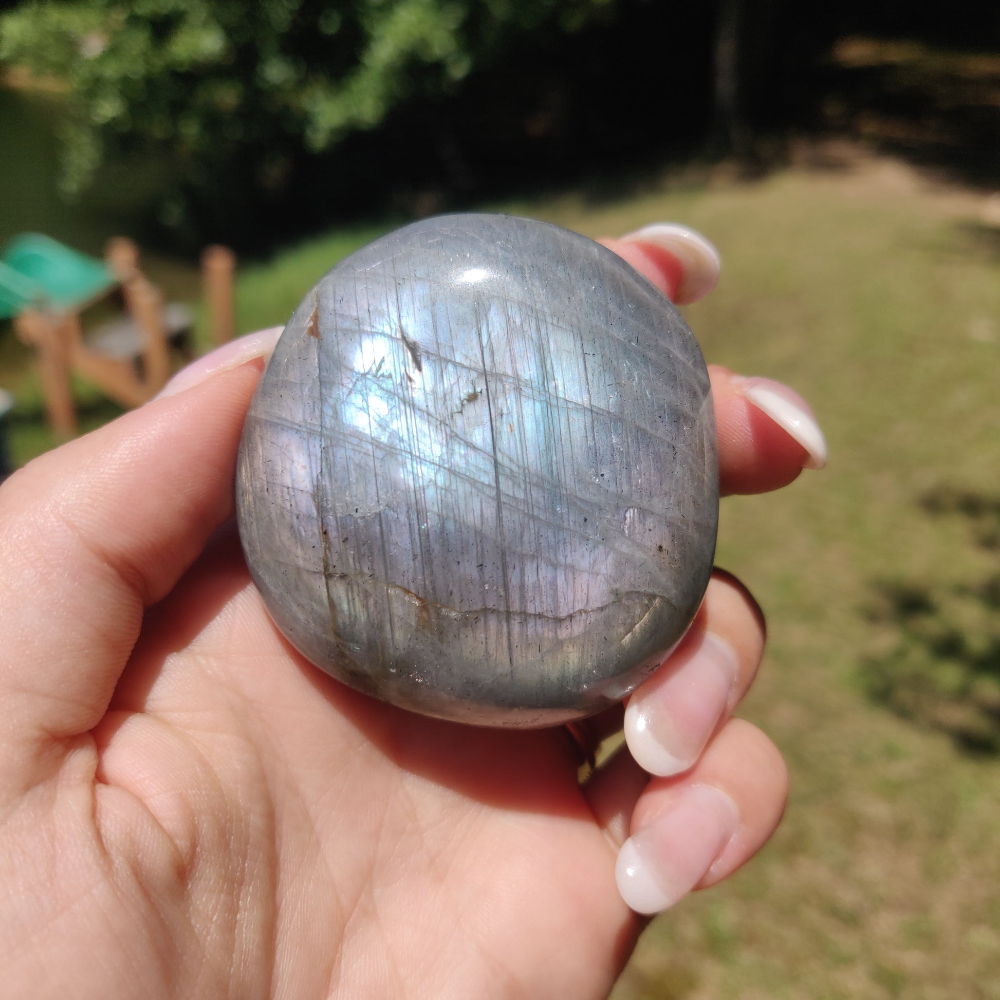 Labradorite Palm Stone (#305) - Simply Affinity