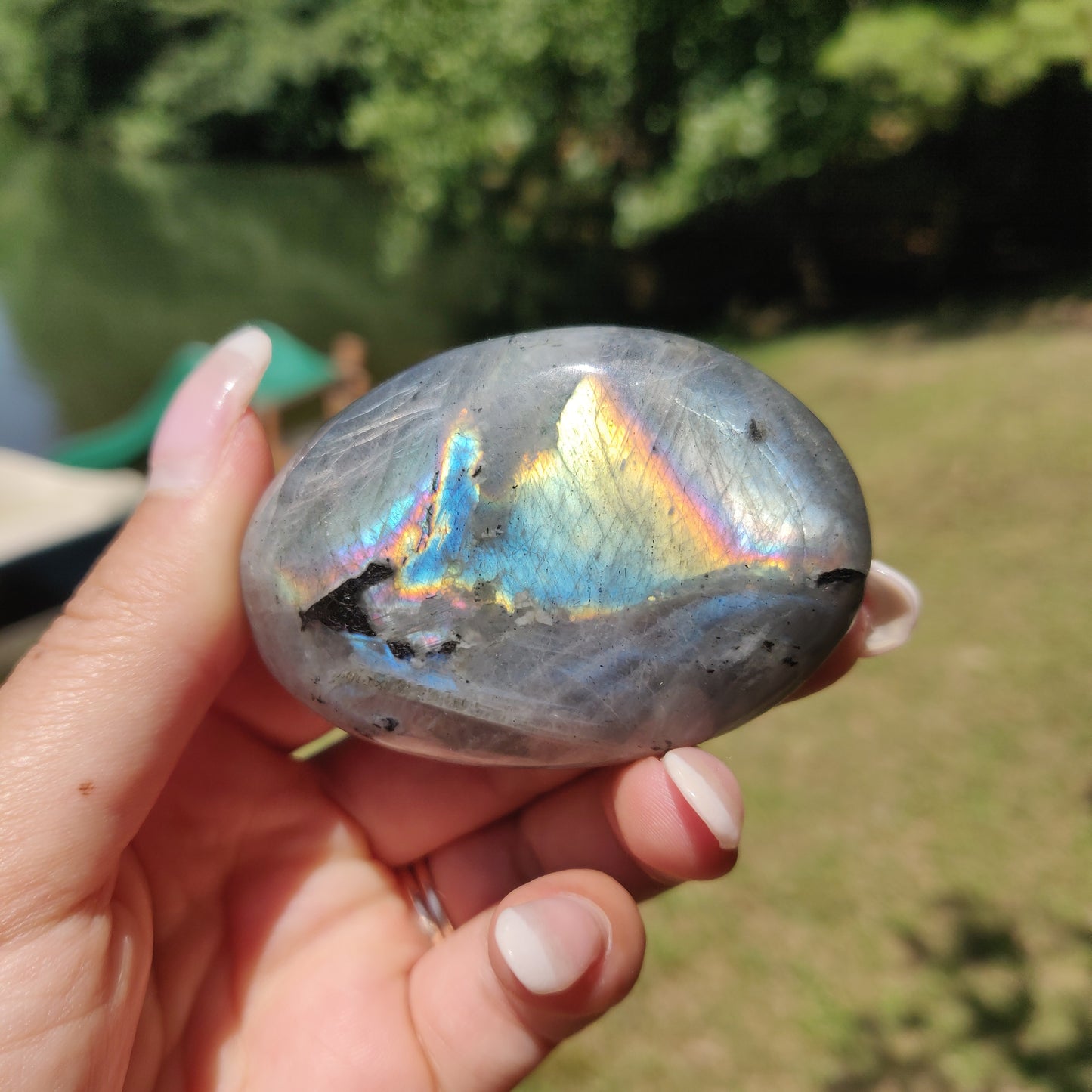 Labradorite Palm Stone (#312) - Simply Affinity