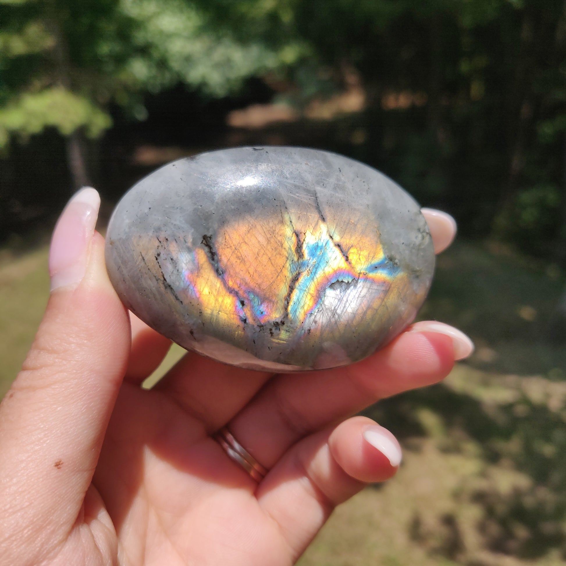 Labradorite Palm Stone (#312) - Simply Affinity