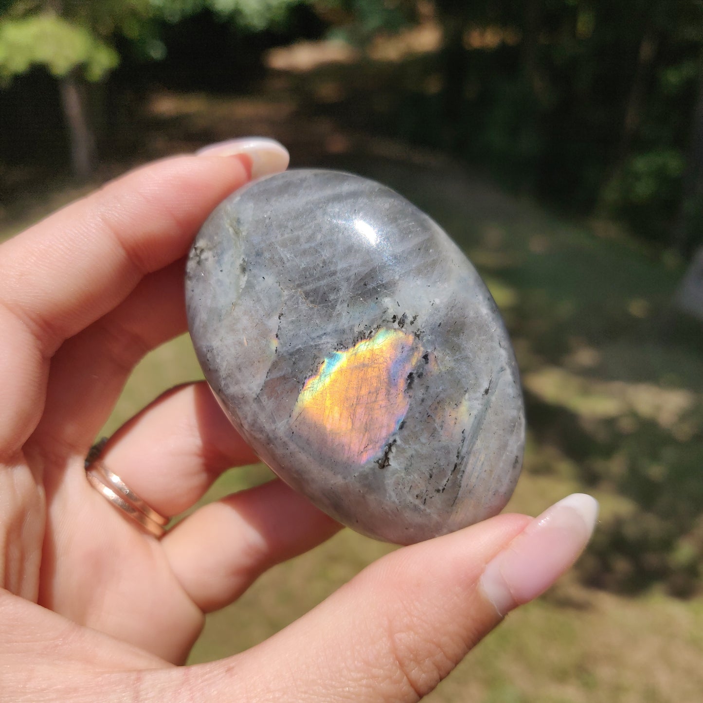 Labradorite Palm Stone (#312) - Simply Affinity