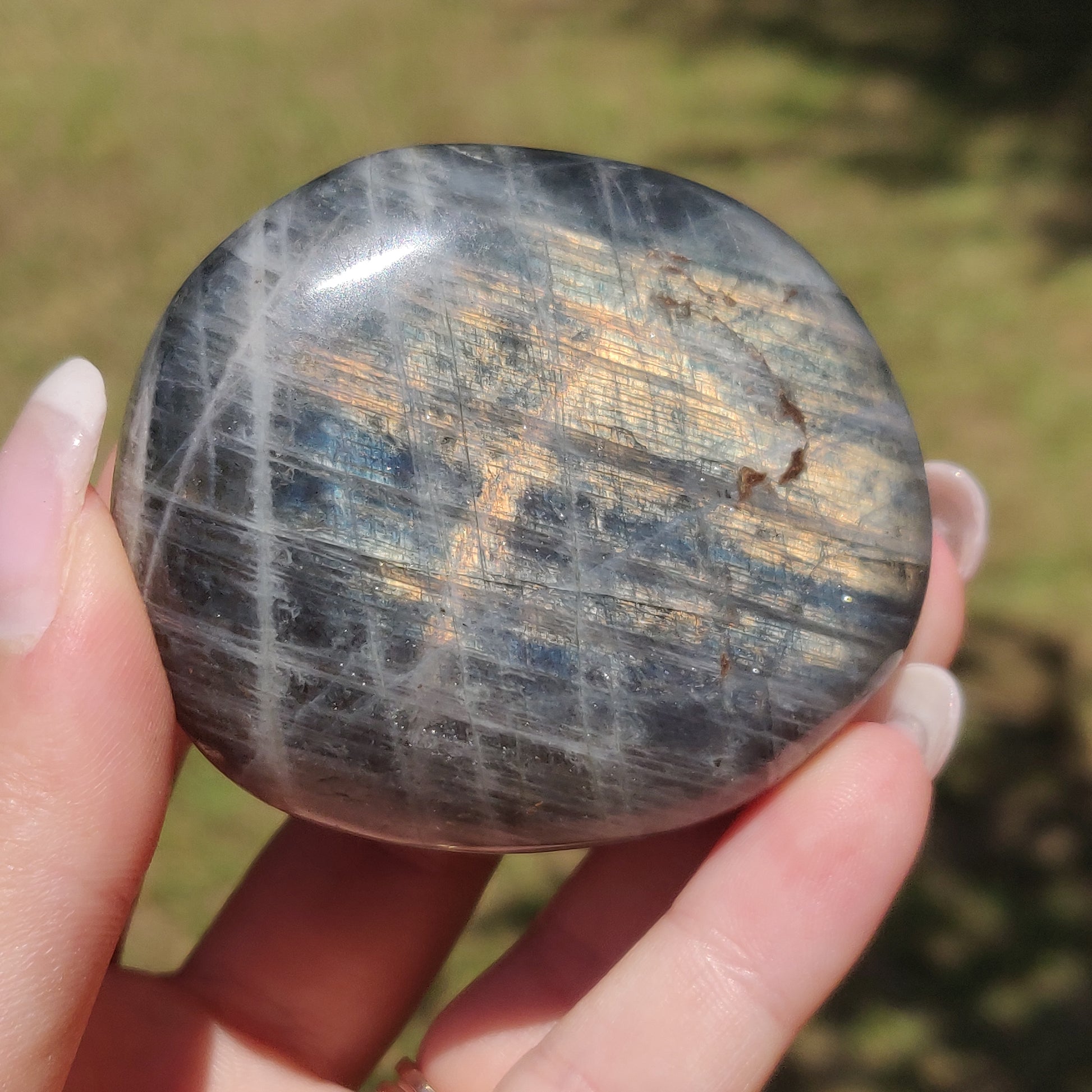 Labradorite Palm Stone (#318) - Simply Affinity
