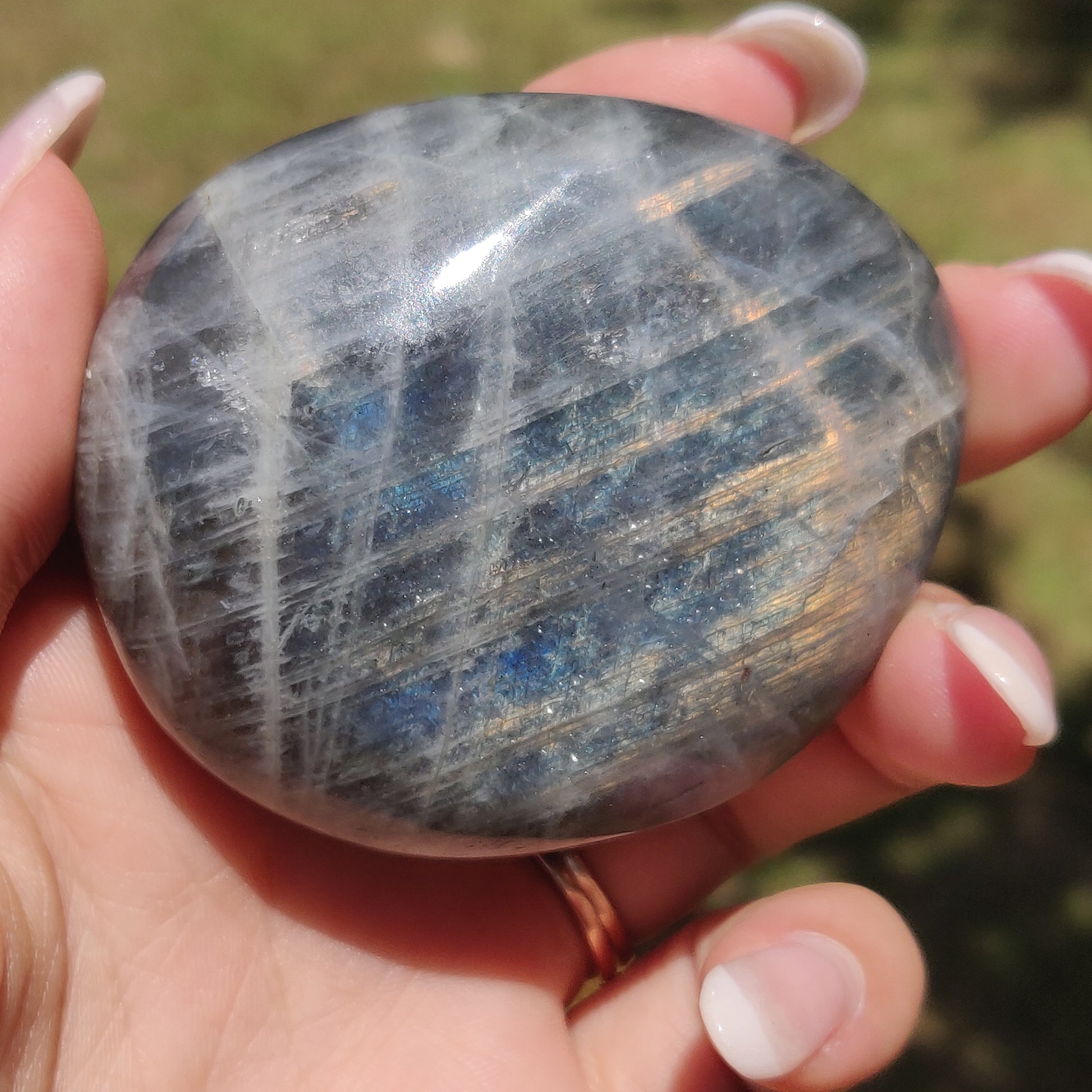 Labradorite Palm Stone (#318) - Simply Affinity