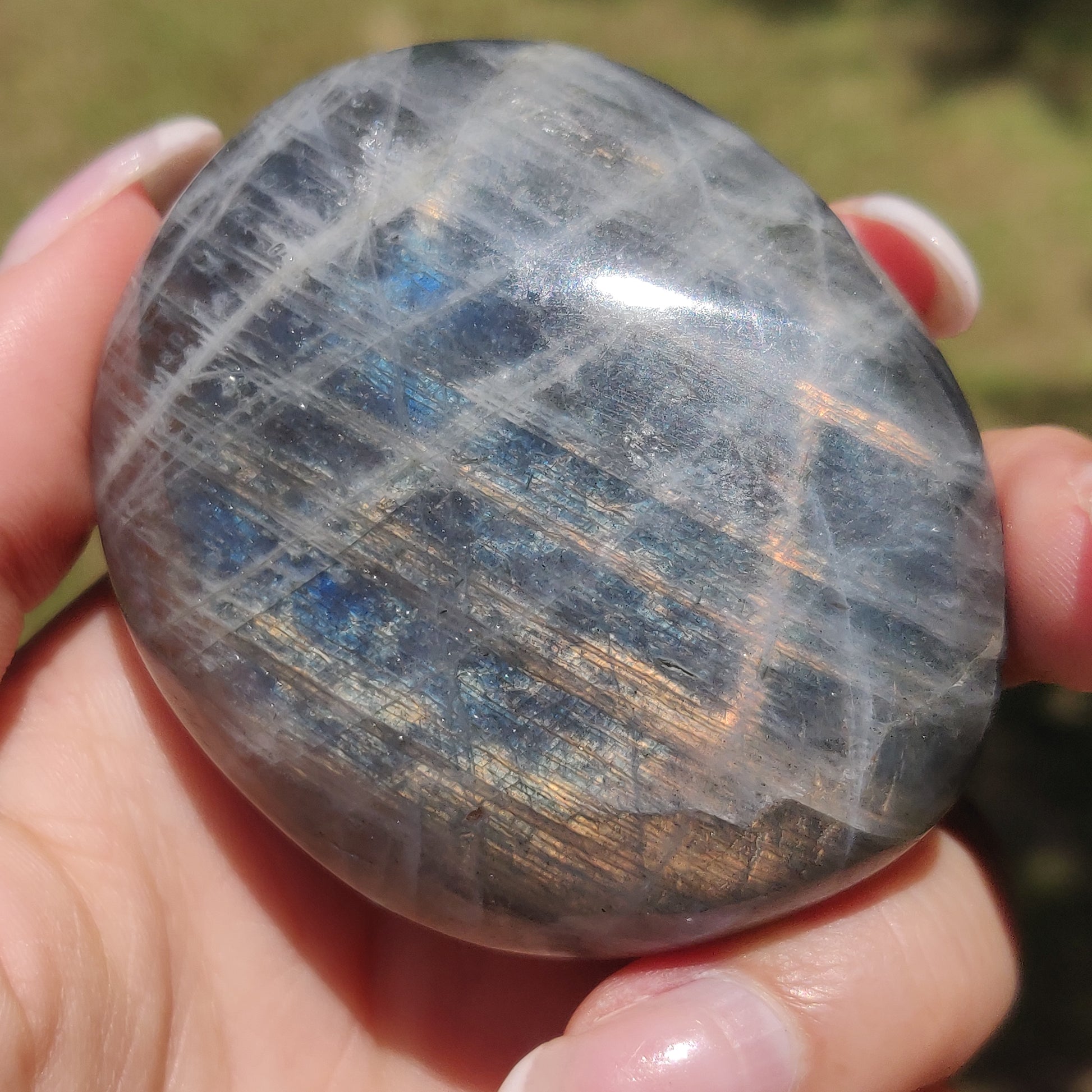 Labradorite Palm Stone (#318) - Simply Affinity