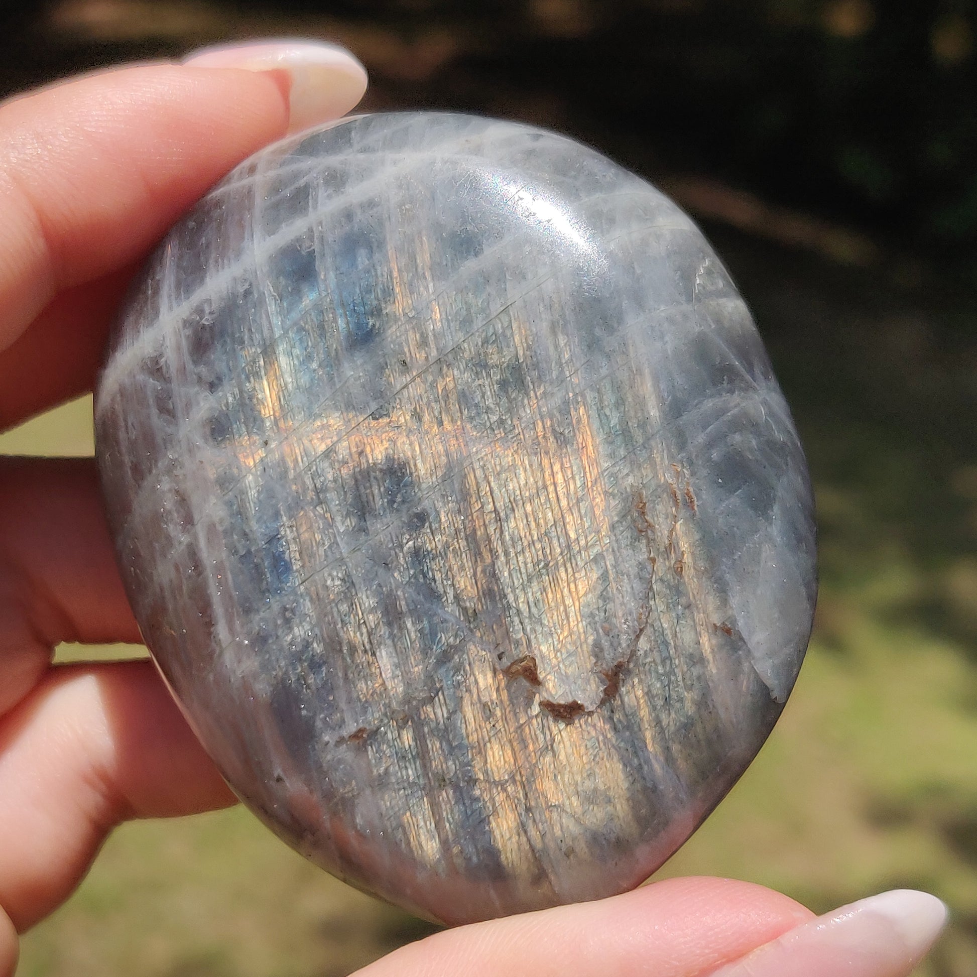 Labradorite Palm Stone (#318) - Simply Affinity