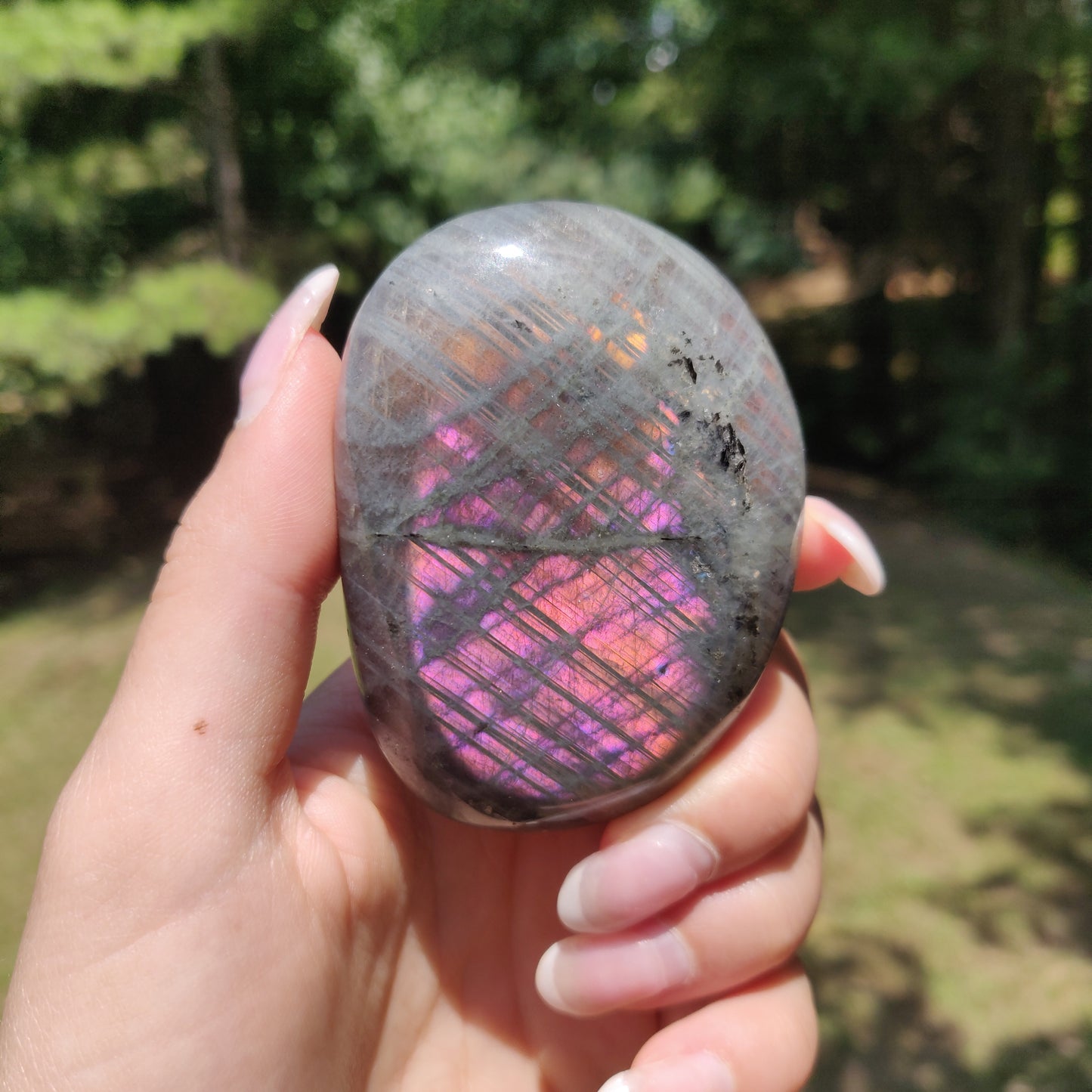 Labradorite Palm Stone (#322) - Simply Affinity