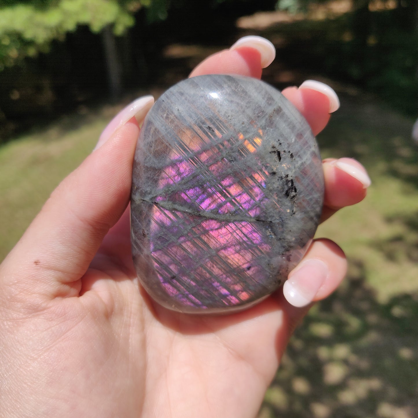 Labradorite Palm Stone (#322) - Simply Affinity