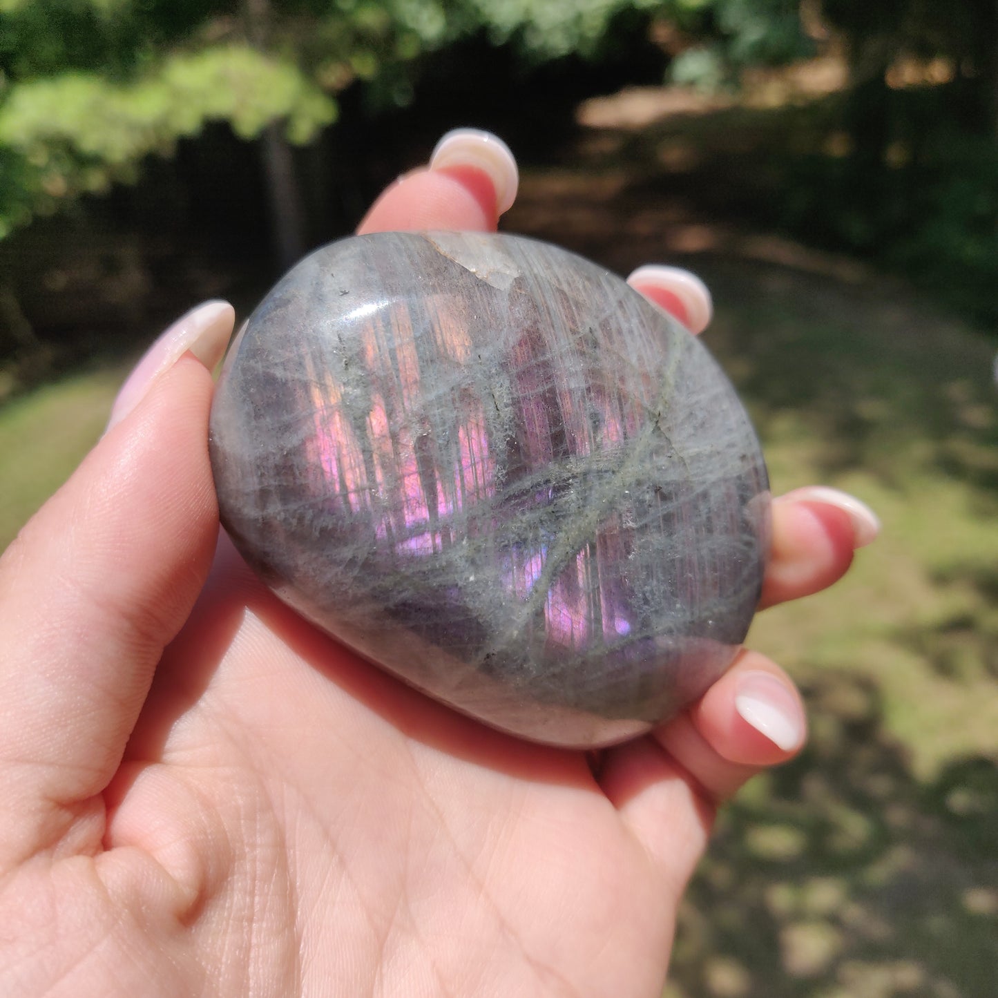 Labradorite Palm Stone (#322) - Simply Affinity