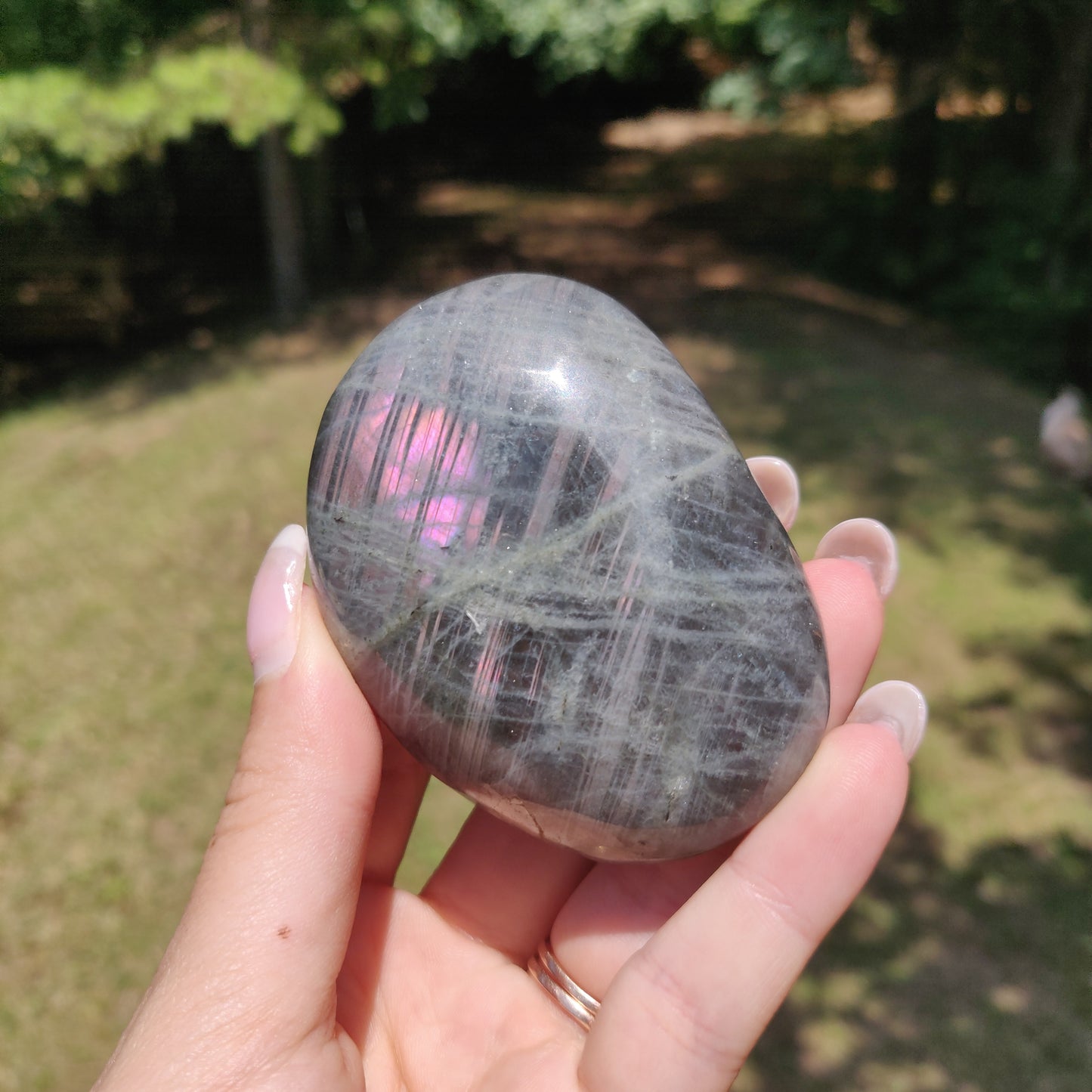 Labradorite Palm Stone (#322) - Simply Affinity