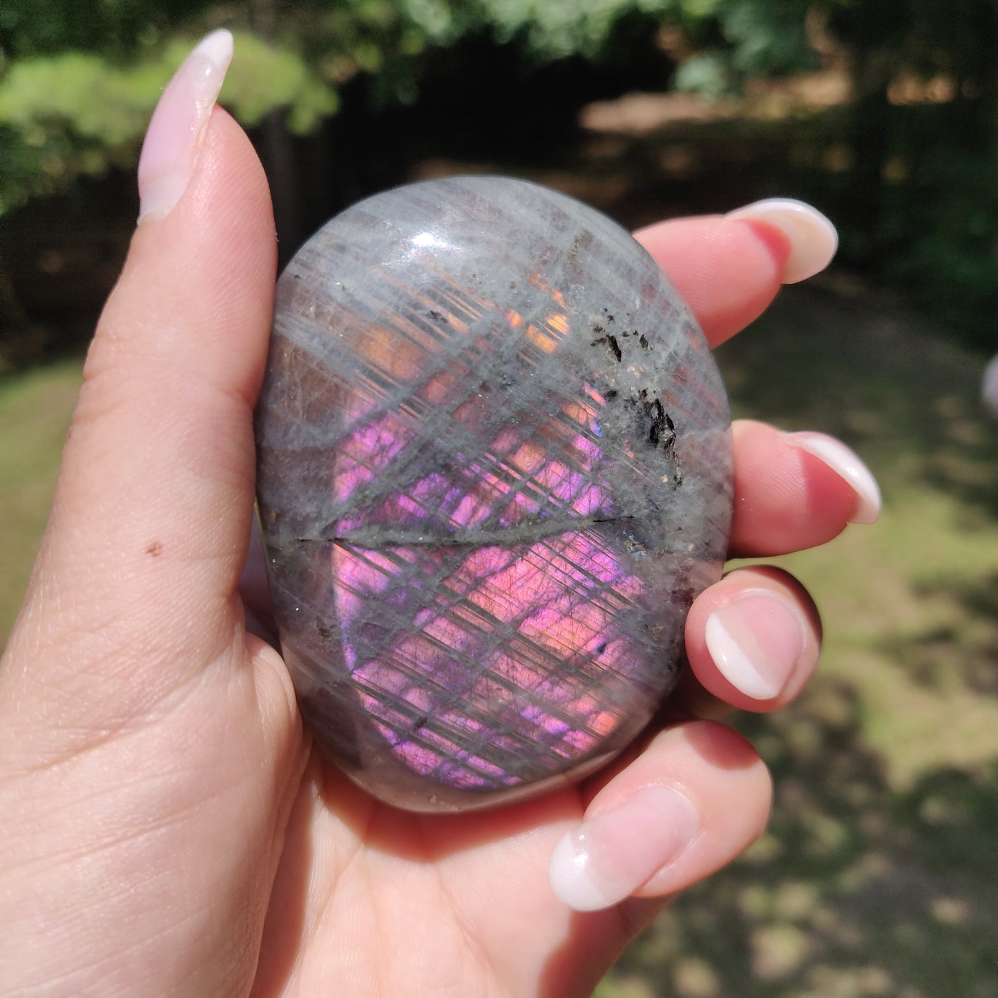Labradorite Palm Stone (#322) - Simply Affinity
