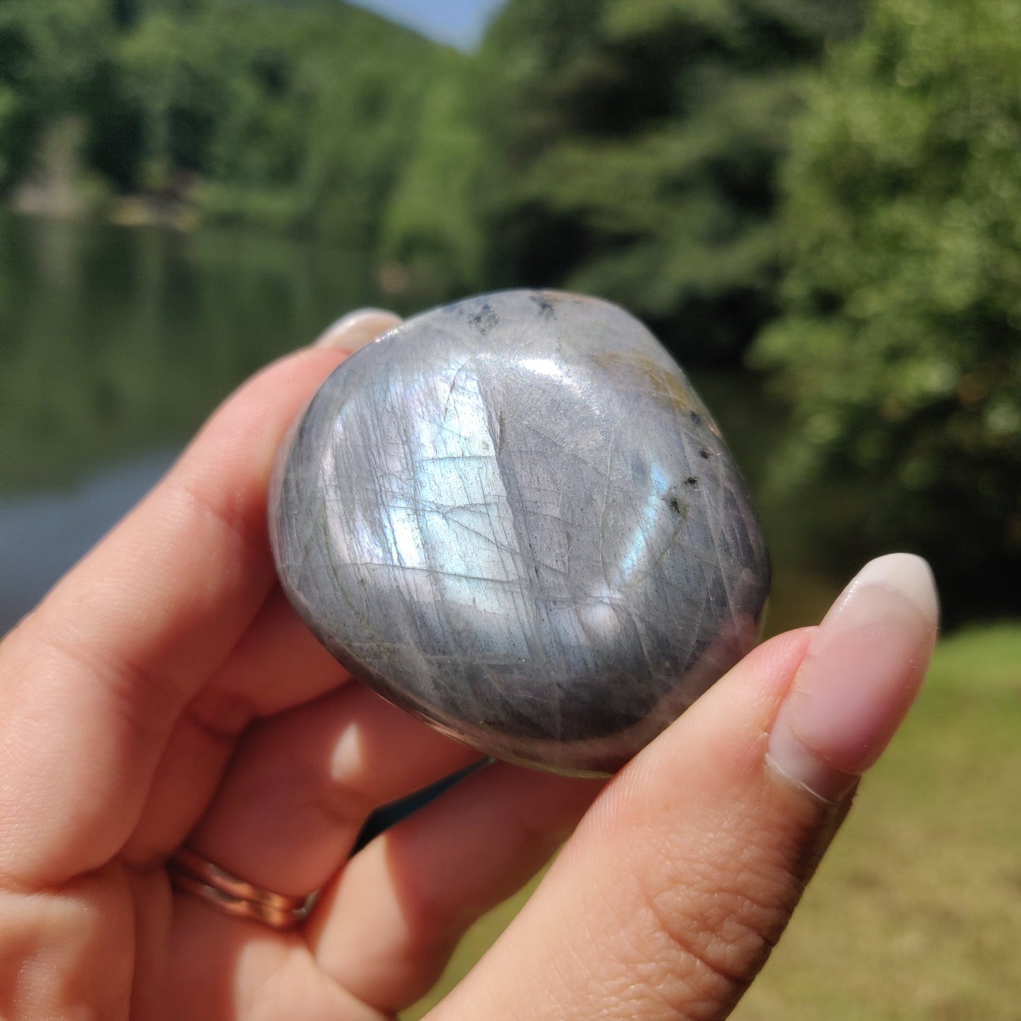 Labradorite Palm Stone (#321) - Simply Affinity