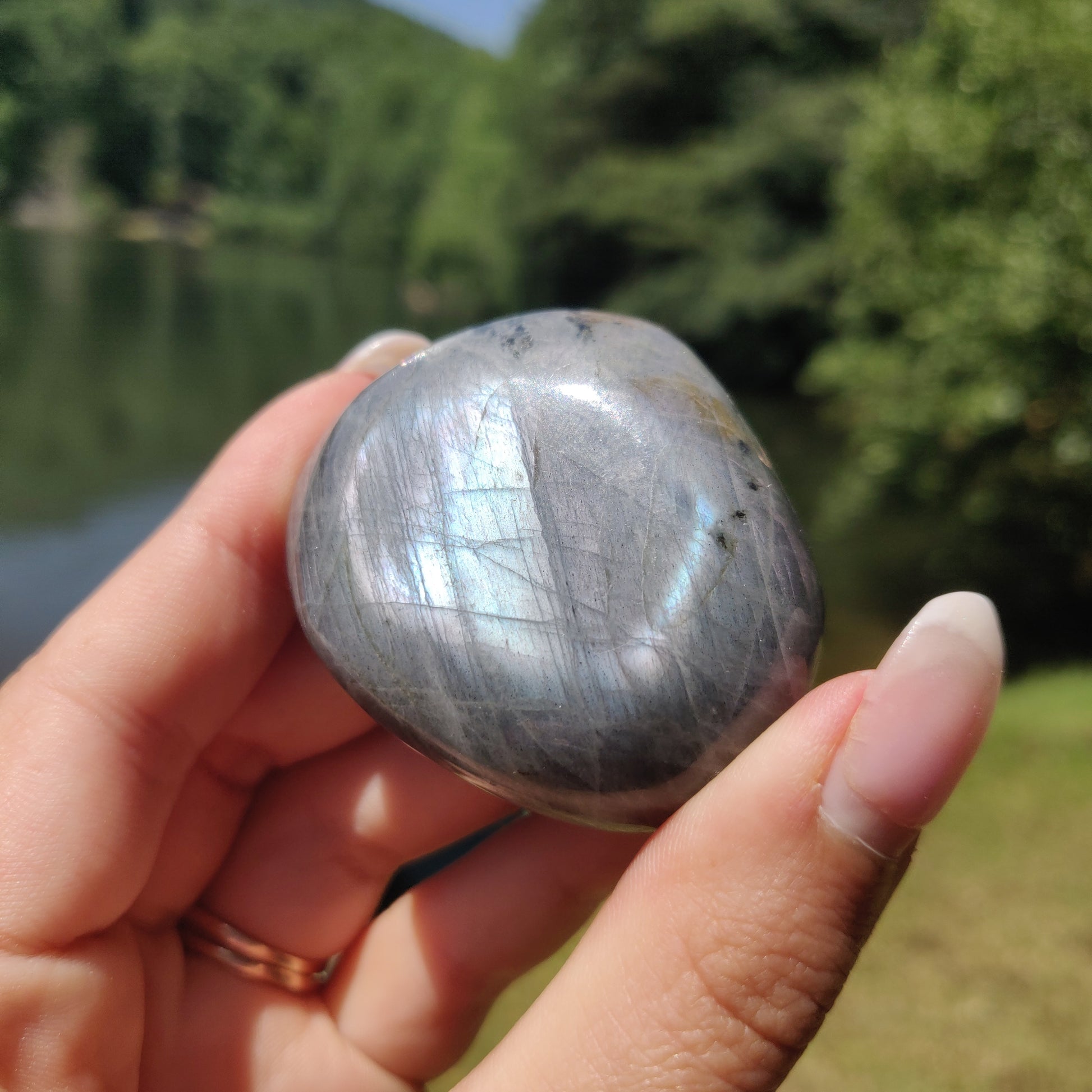 Labradorite Palm Stone (#321) - Simply Affinity