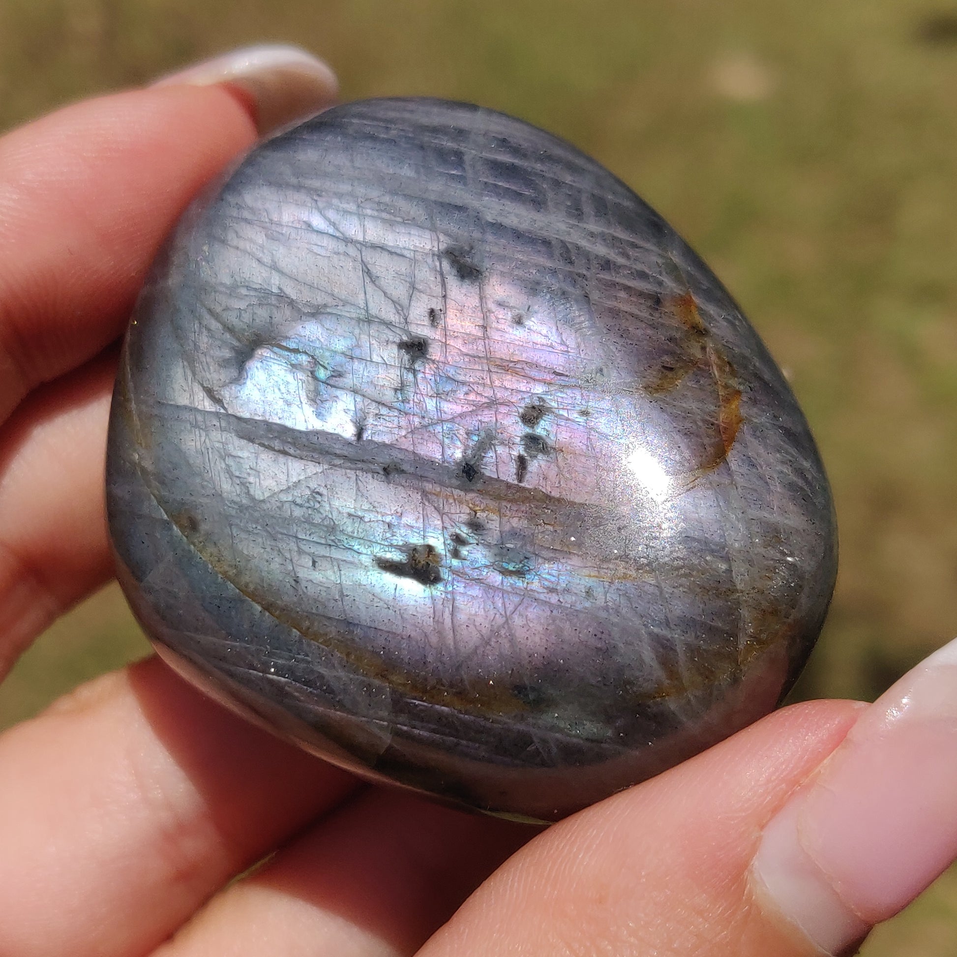 Labradorite Palm Stone (#321) - Simply Affinity