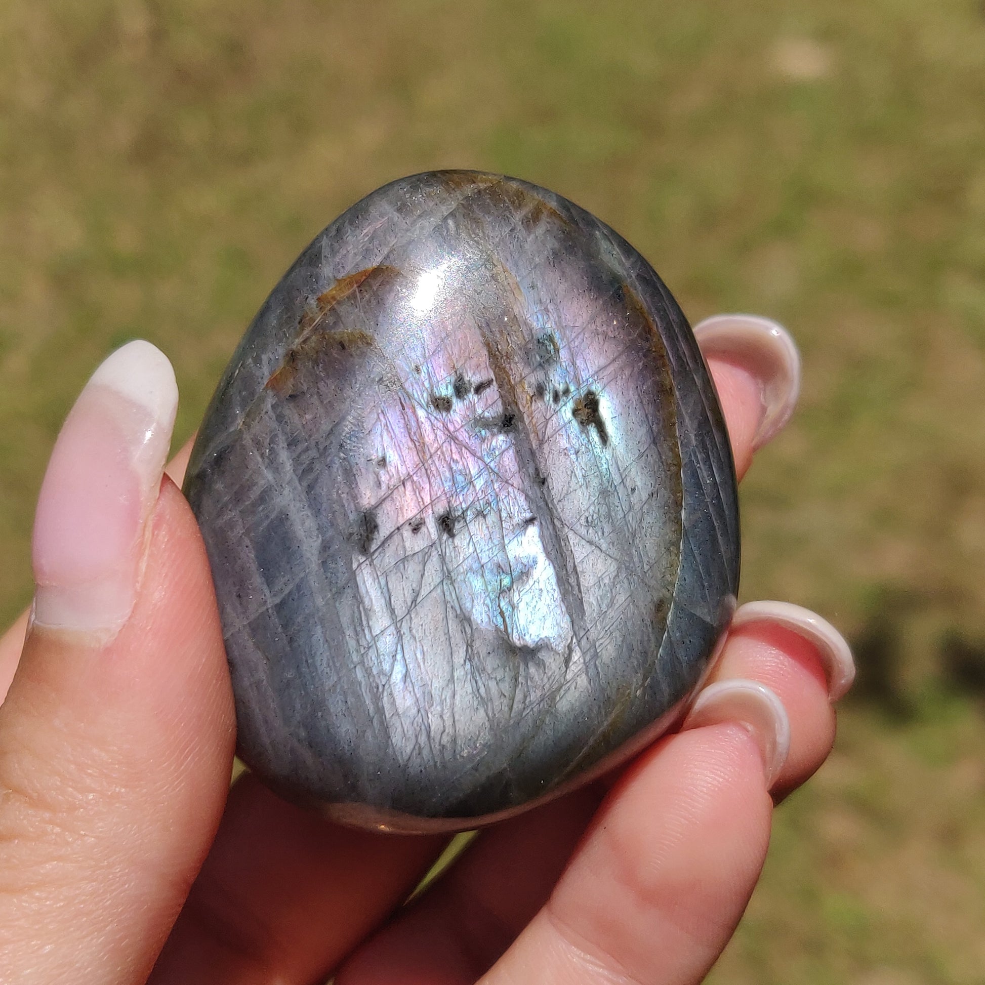 Labradorite Palm Stone (#321) - Simply Affinity