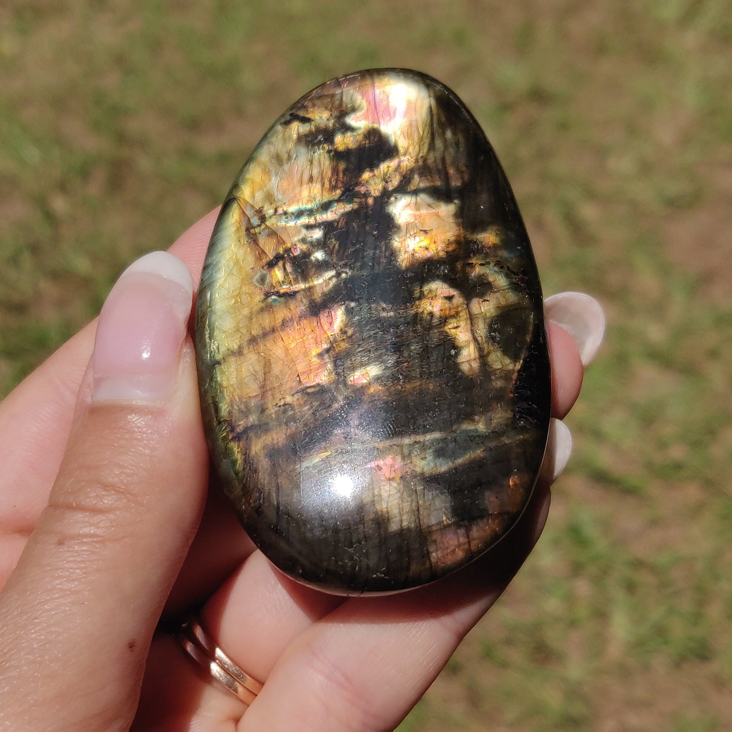 Labradorite Palm Stone (#323) - Simply Affinity