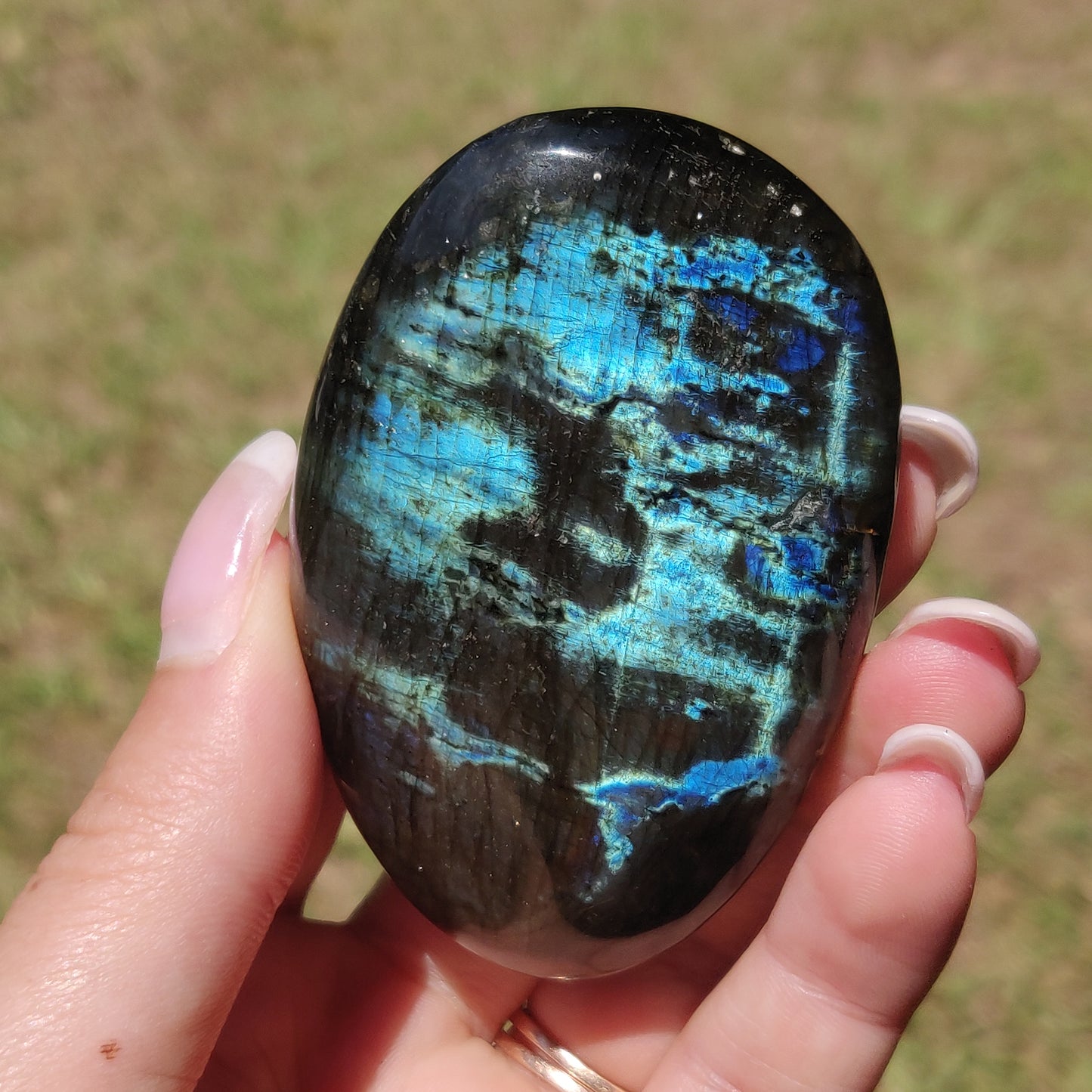 Labradorite Palm Stone (#323) - Simply Affinity