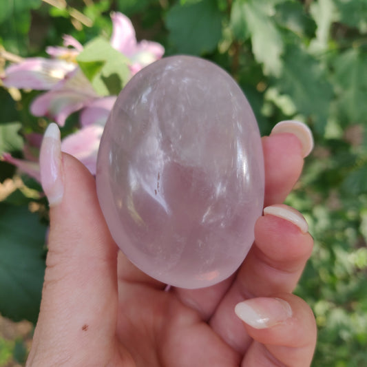 Rose Quartz Palm Stone, Star Rose Quartz (#3) - Simply Affinity