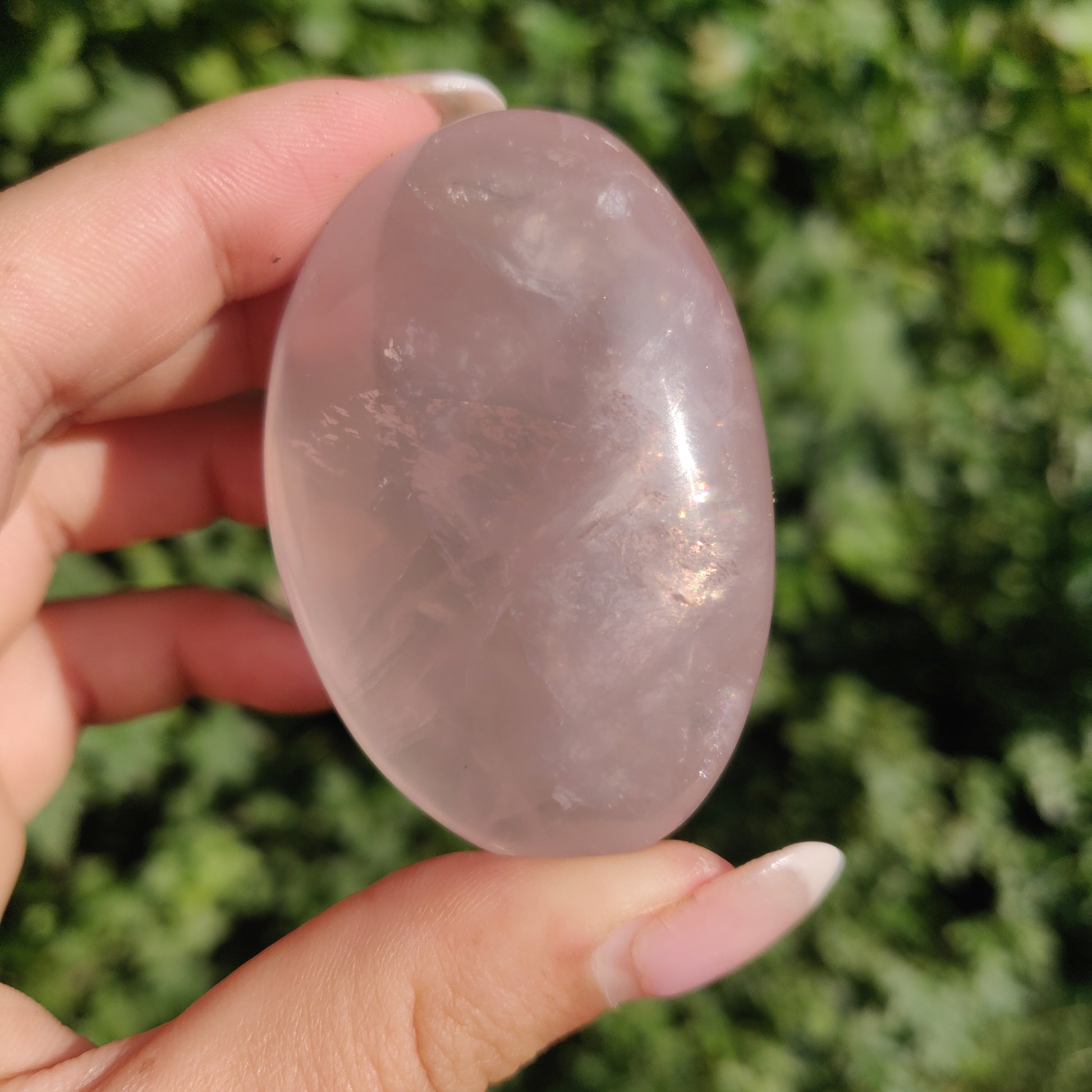Rose Quartz Palm Stone, Star Rose Quartz (#3) - Simply Affinity