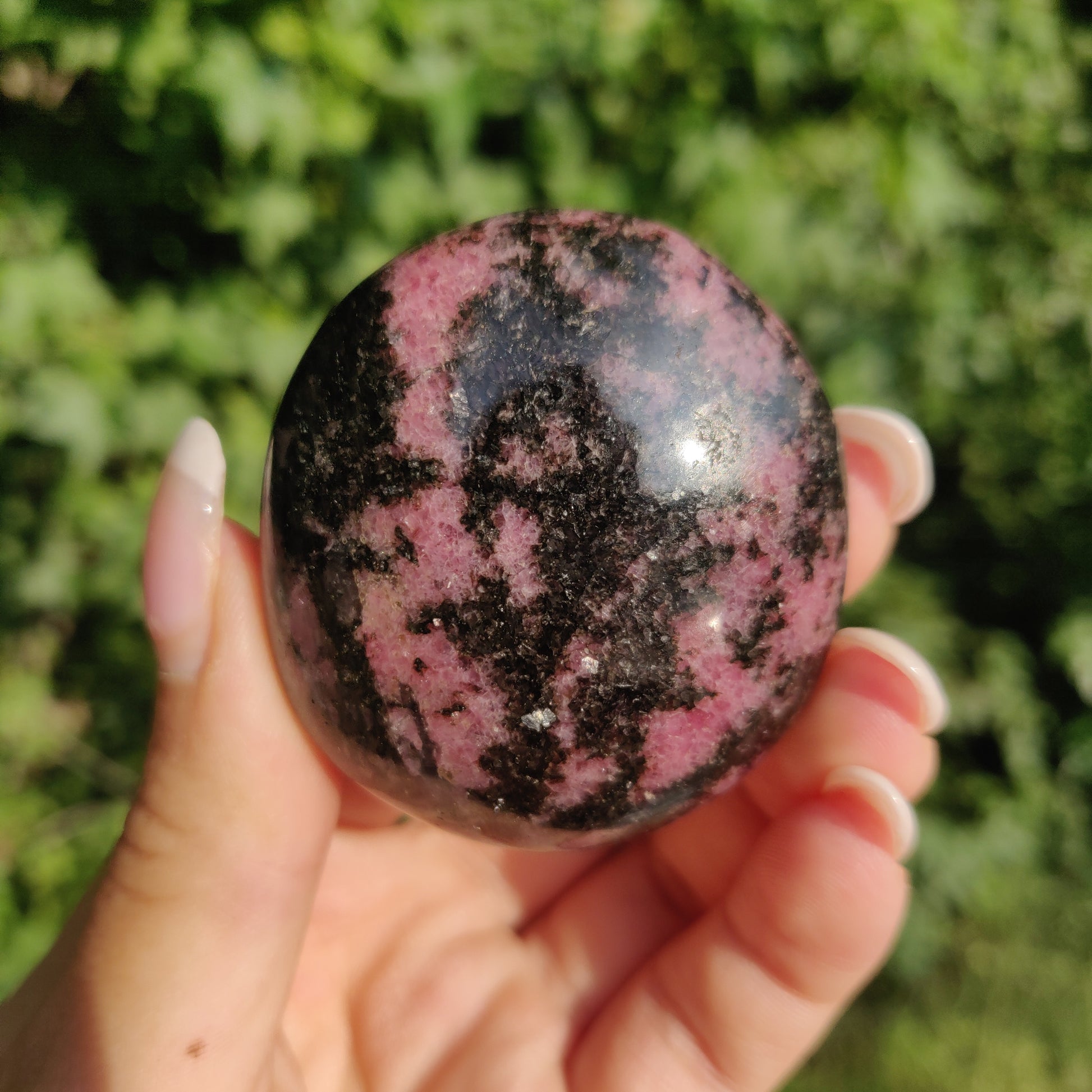 Rhodonite Palm Stone (#4) - Simply Affinity