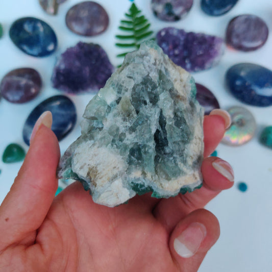 Raw Cubic Fluorite Cluster (#2) - Simply Affinity