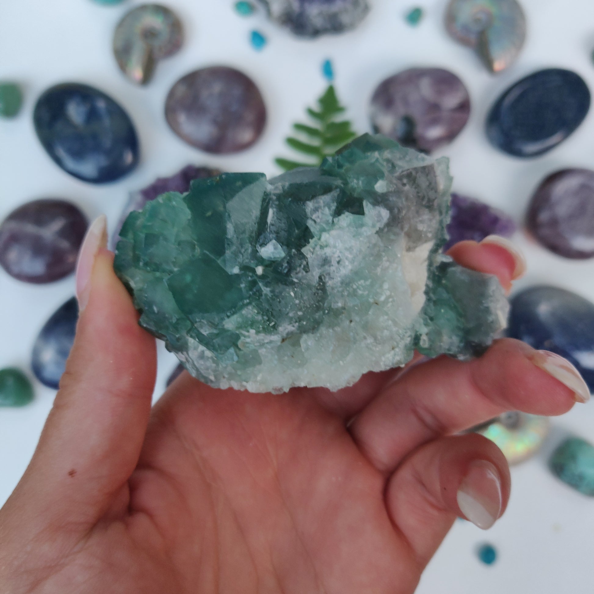 Raw Cubic Fluorite Cluster (#9) - Simply Affinity