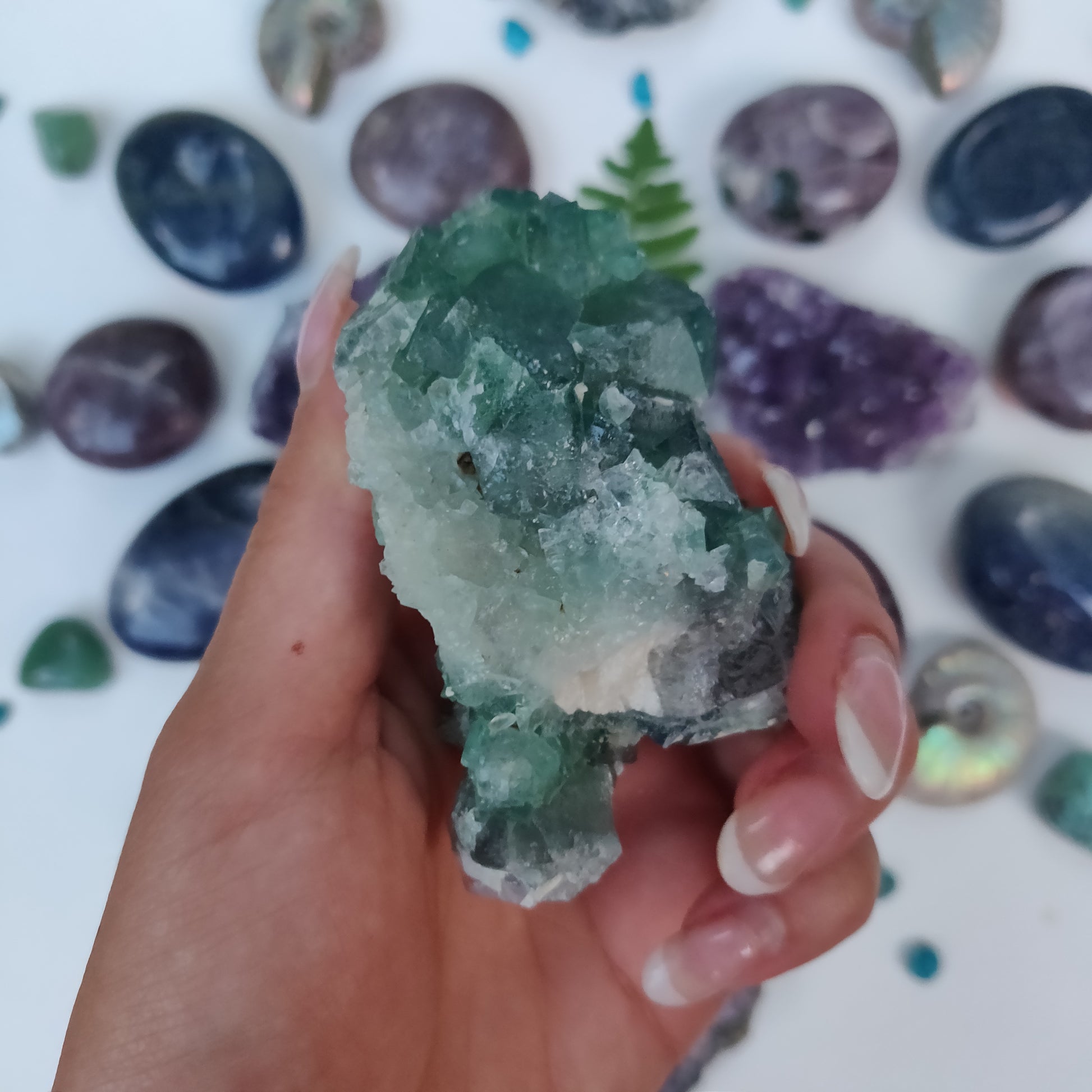 Raw Cubic Fluorite Cluster (#9) - Simply Affinity