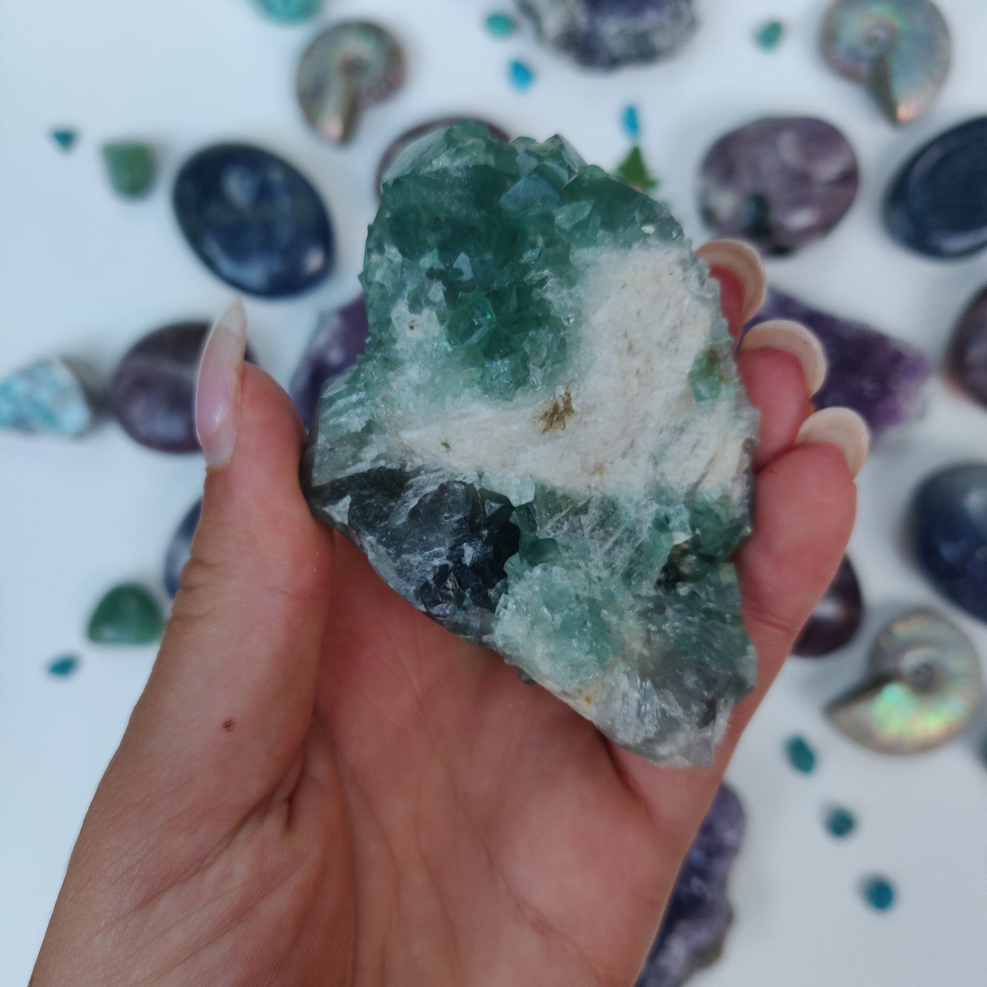Raw Cubic Fluorite Cluster (#9) - Simply Affinity