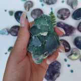 Raw Cubic Fluorite Cluster (#9) - Simply Affinity