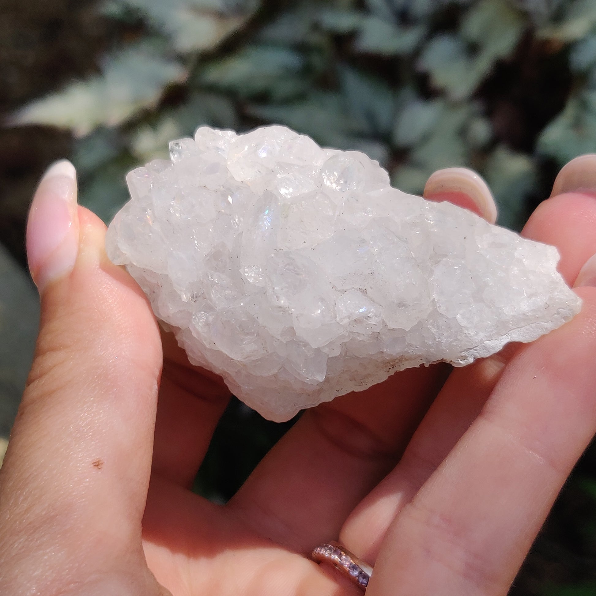 Anandalite Cluster, Natural Aurora Quartz Cluster (#14) - Simply Affinity