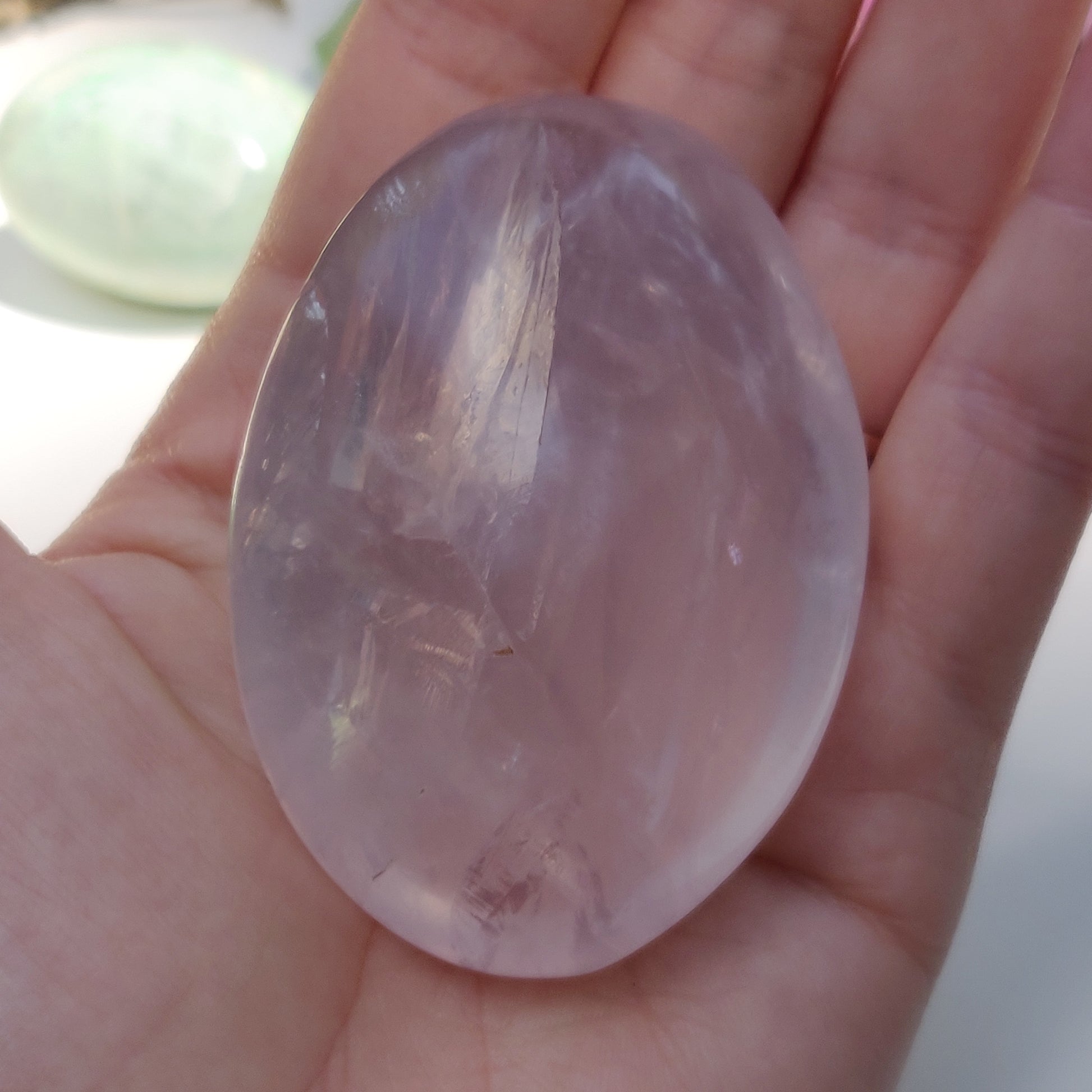 Rose Quartz Palm Stone (#14) - Simply Affinity