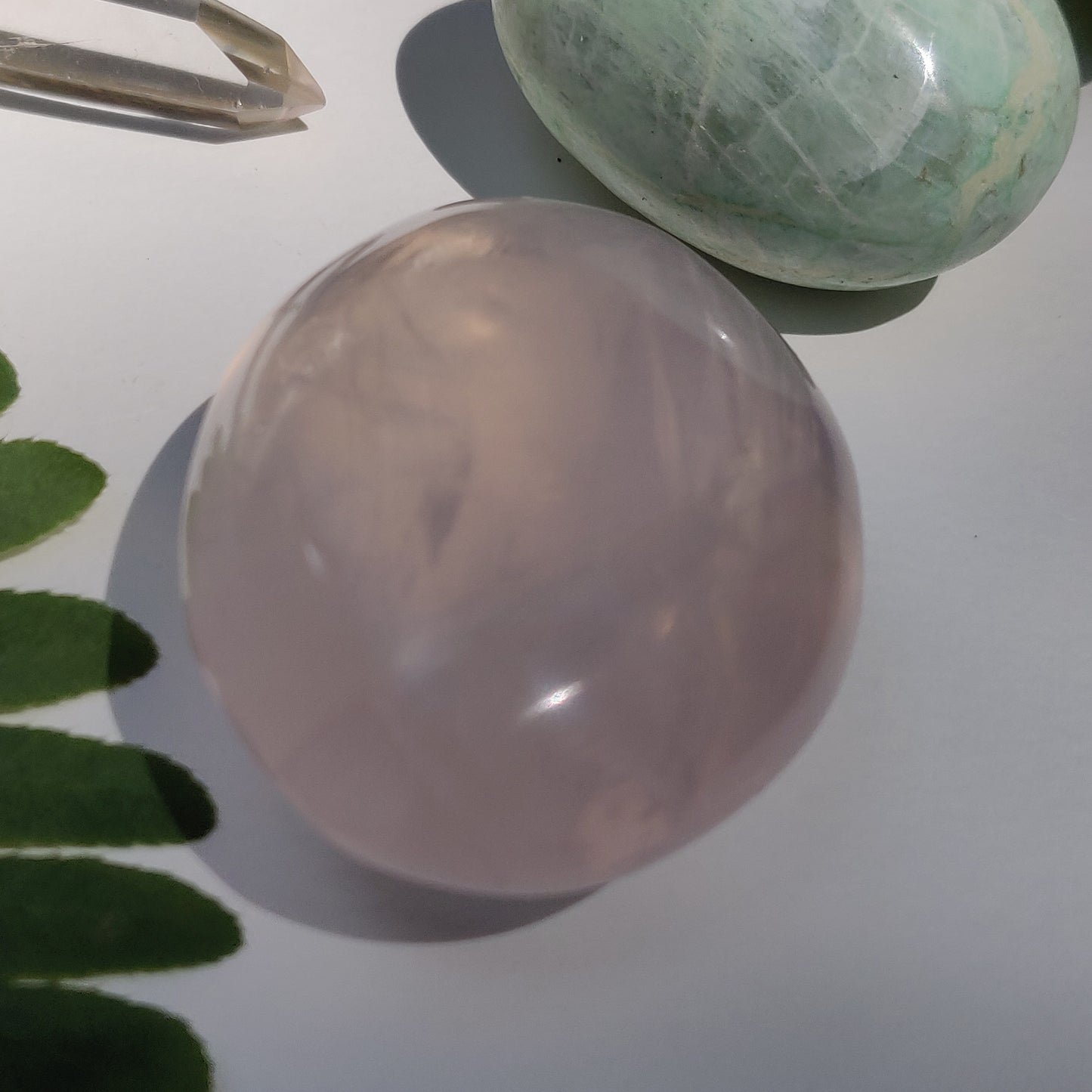 Rose Quartz Palm Stone (#14) - Simply Affinity