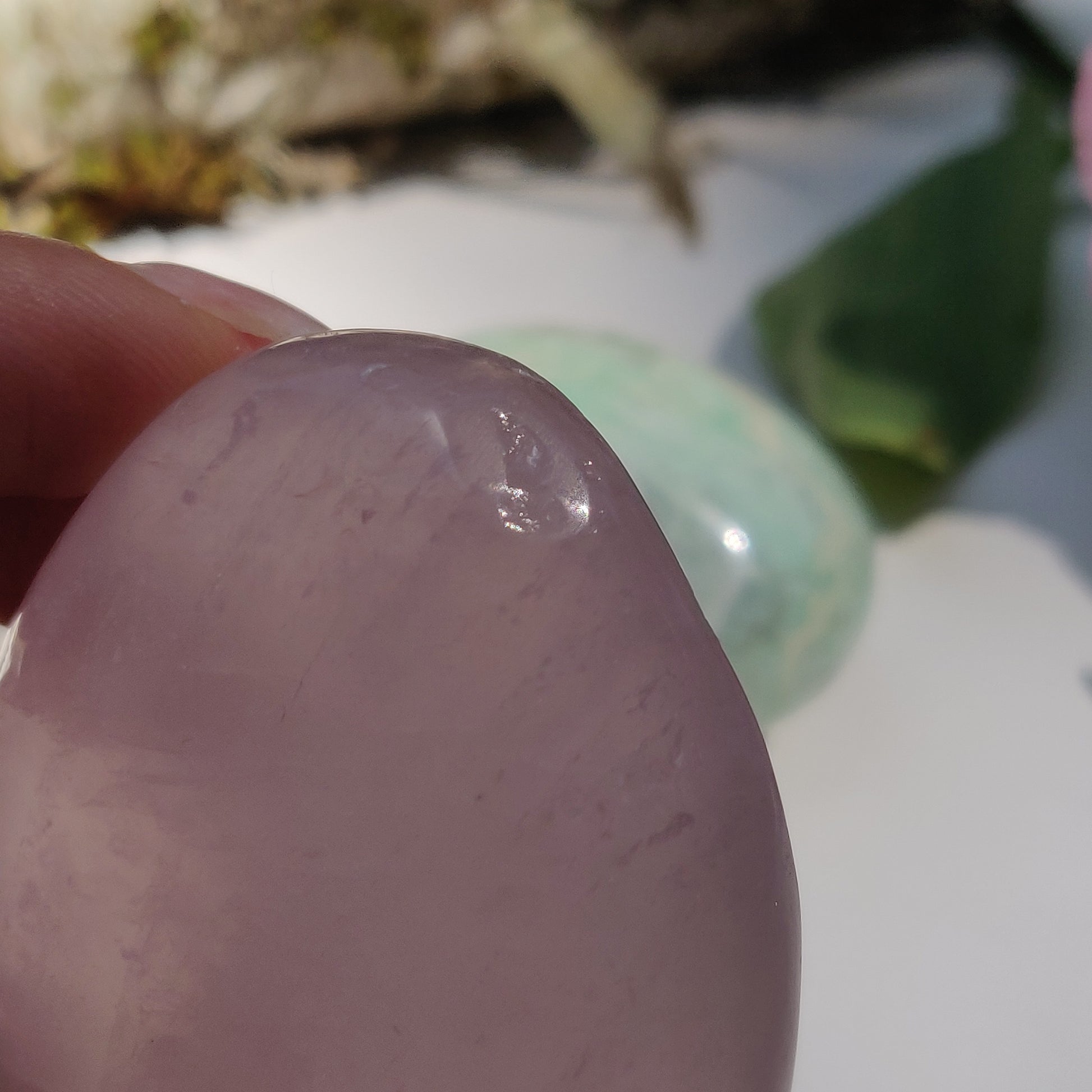 Rose Quartz Palm Stone (#15) - Simply Affinity