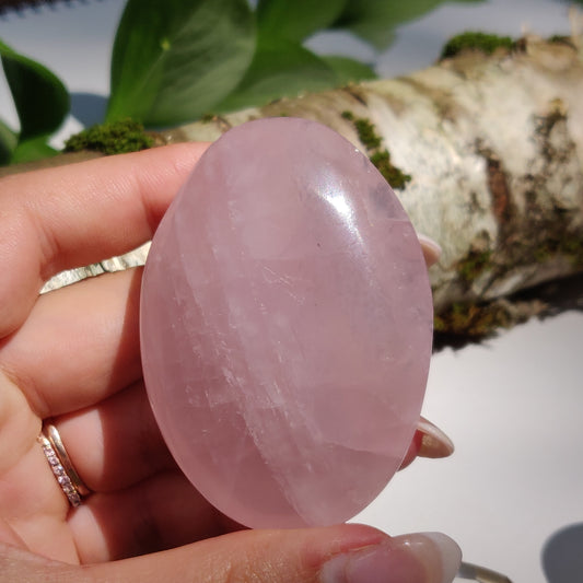 Rose Quartz Palm Stone (#15) - Simply Affinity