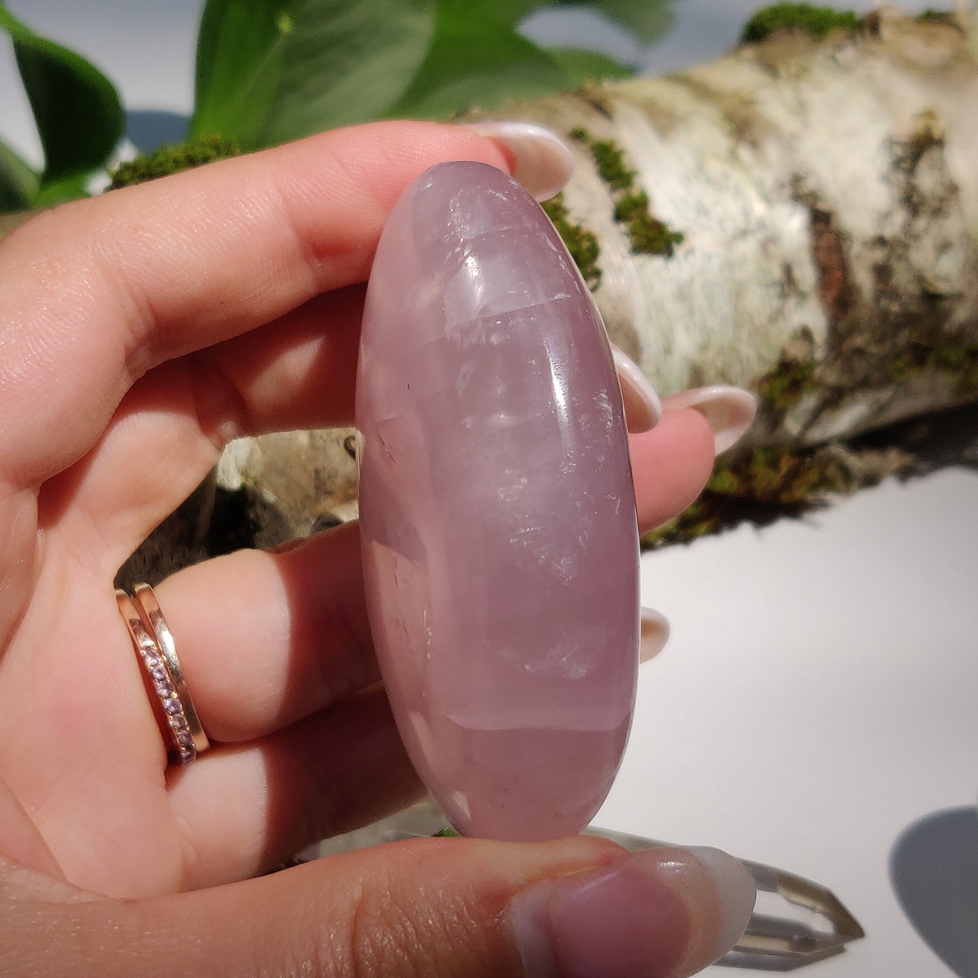 Rose Quartz Palm Stone (#15) - Simply Affinity