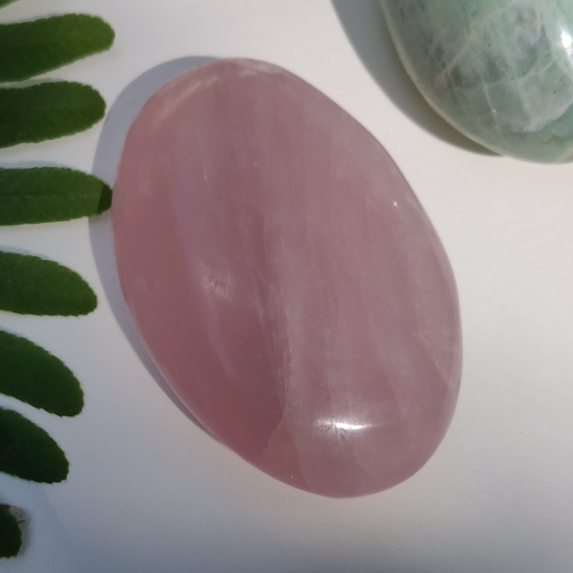 Rose Quartz Palm Stone (#15) - Simply Affinity