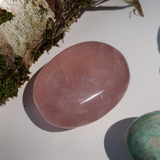 Rose Quartz Palm Stone (#18) - Simply Affinity