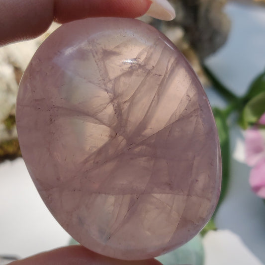 Rose Quartz Palm Stone (#18) - Simply Affinity