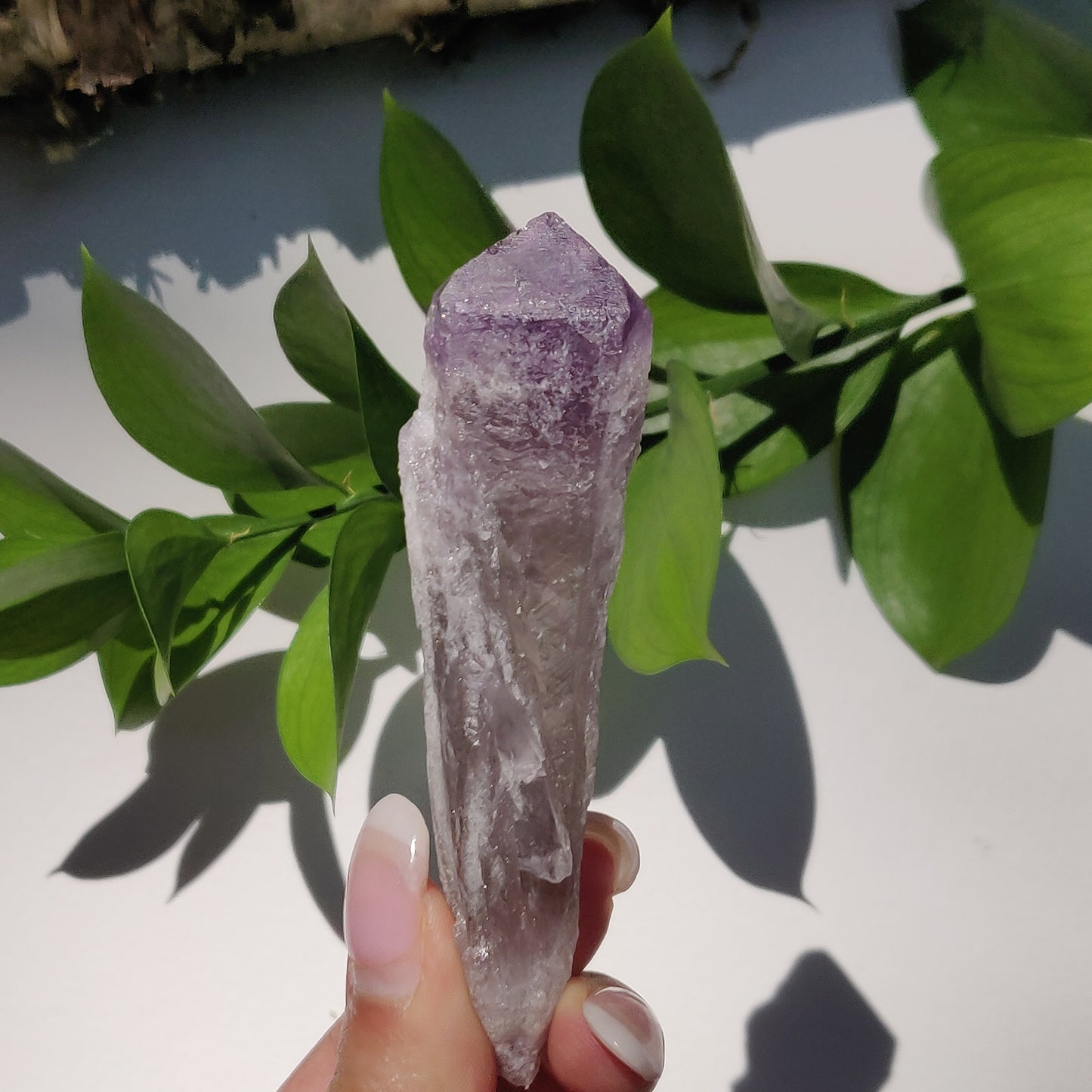 Bahia Amethyst Point, Smoky Amethyst Elestial Wand from Brazil (#3) - Simply Affinity