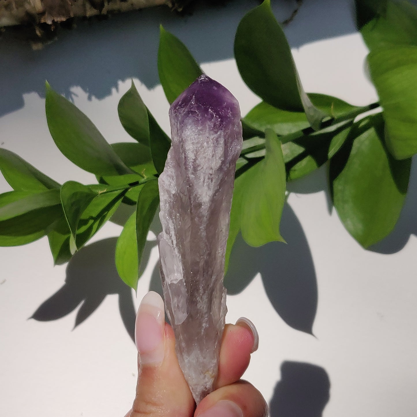 Bahia Amethyst Point, Smoky Amethyst Elestial Wand from Brazil (#3) - Simply Affinity
