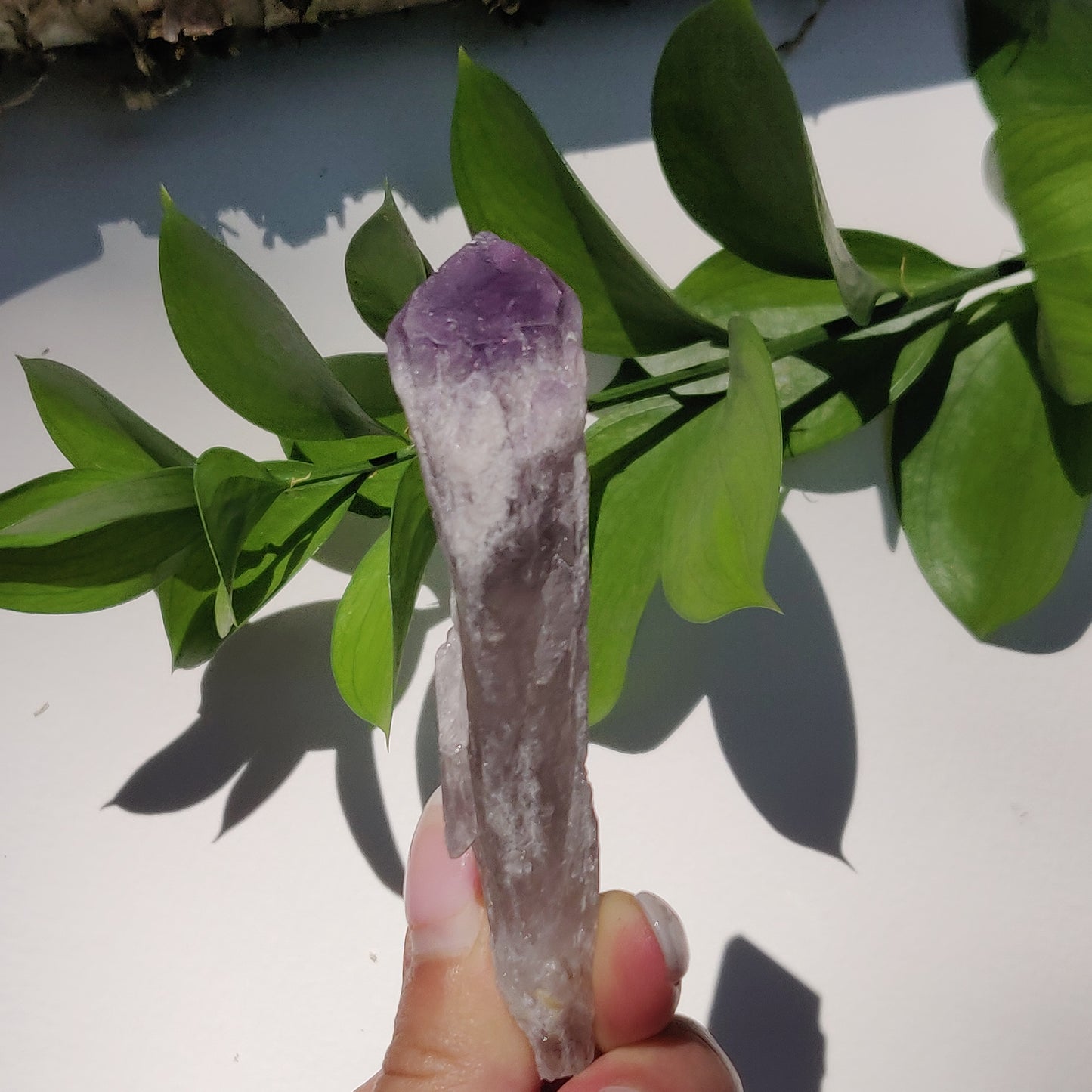 Bahia Amethyst Point, Smoky Amethyst Elestial Wand from Brazil (#3) - Simply Affinity