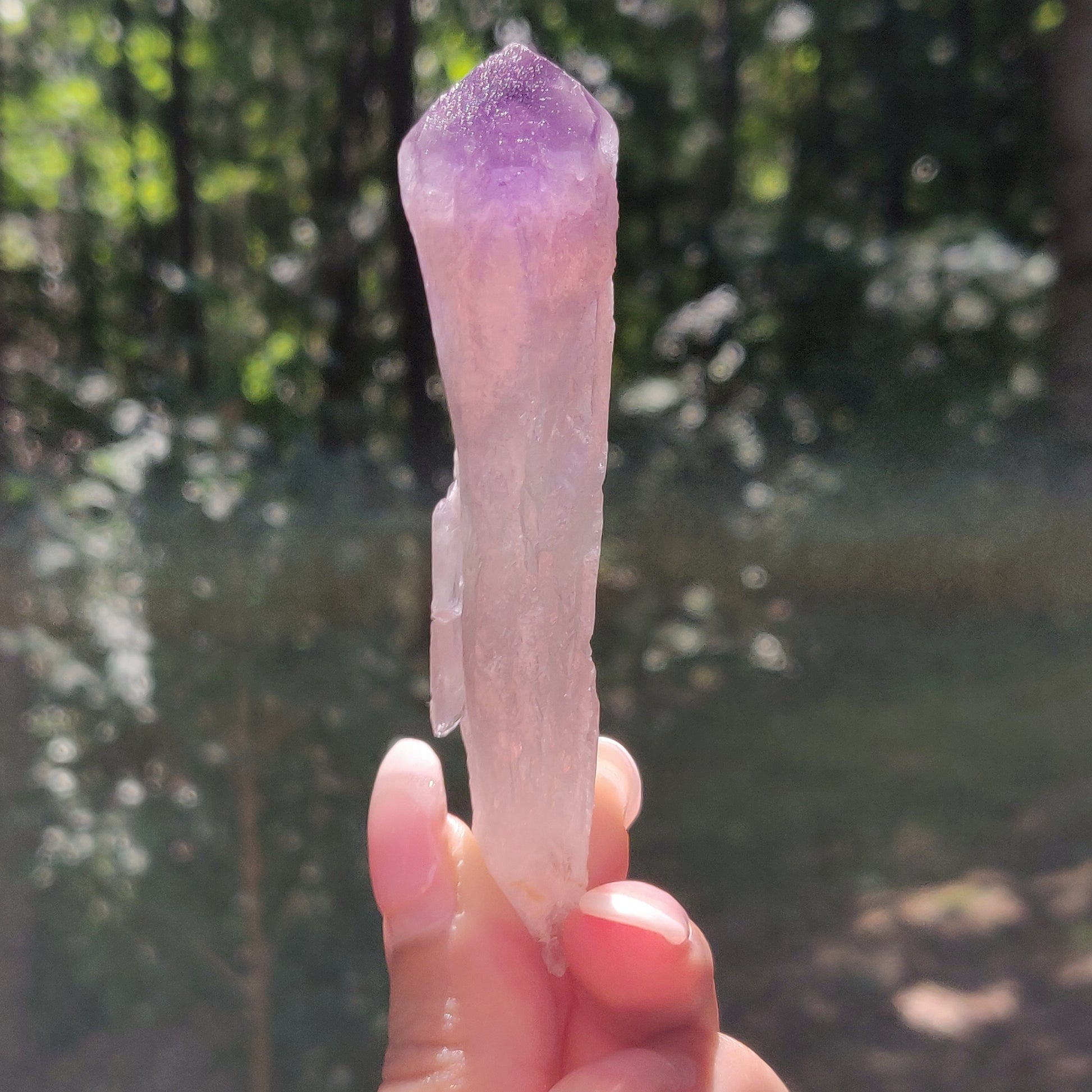 Bahia Amethyst Point, Smoky Amethyst Elestial Wand from Brazil (#3) - Simply Affinity