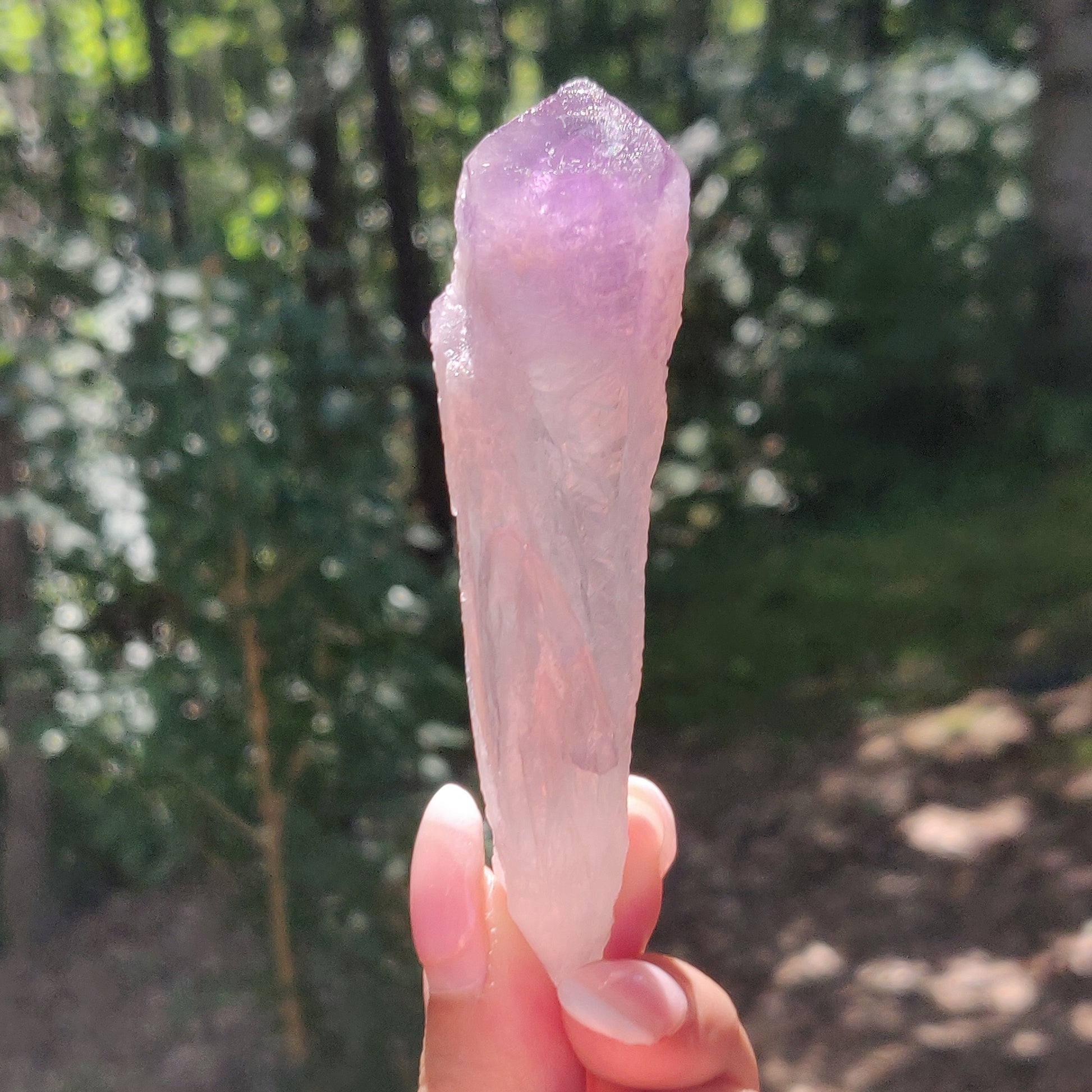 Bahia Amethyst Point, Smoky Amethyst Elestial Wand from Brazil (#3) - Simply Affinity