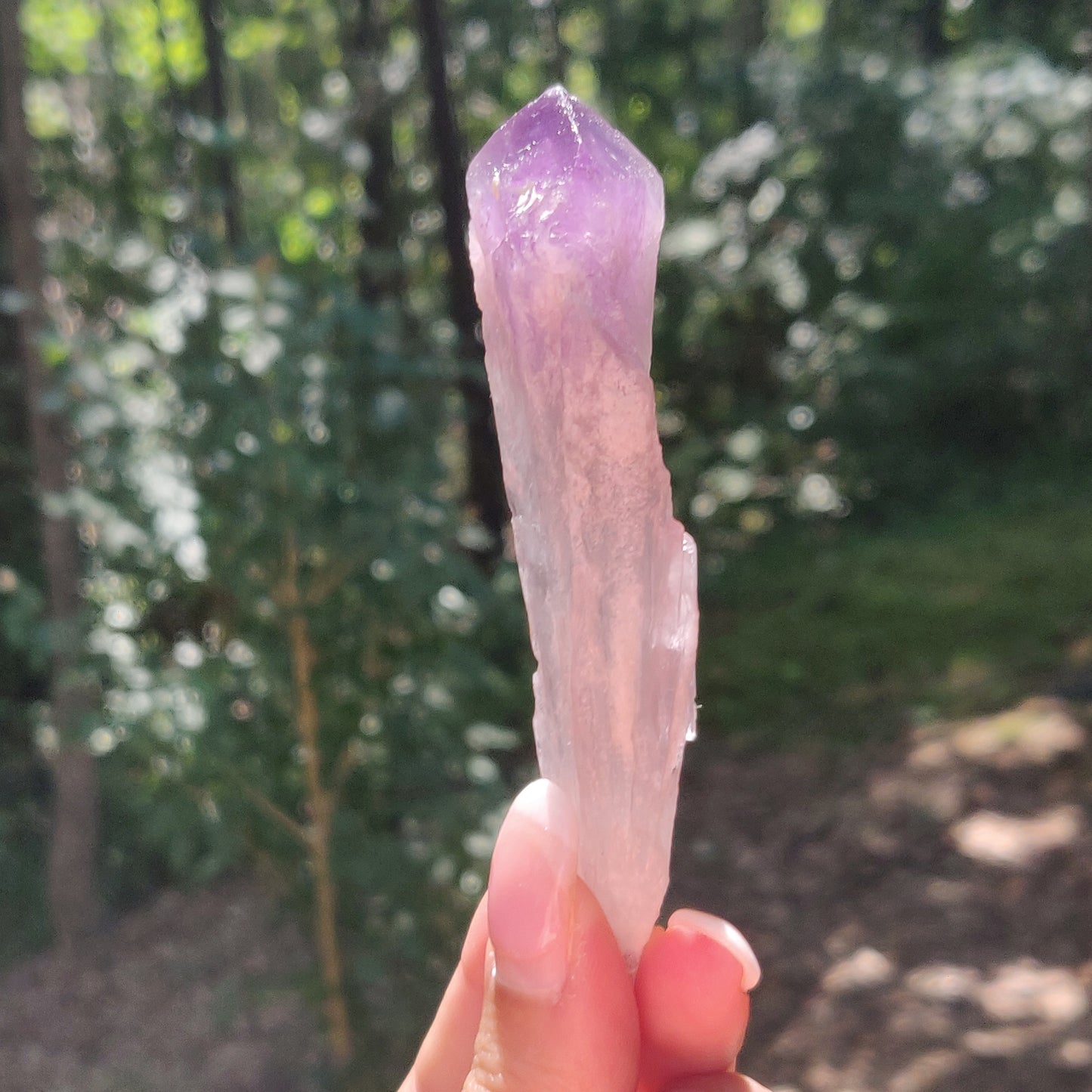 Bahia Amethyst Point, Smoky Amethyst Elestial Wand from Brazil (#3) - Simply Affinity