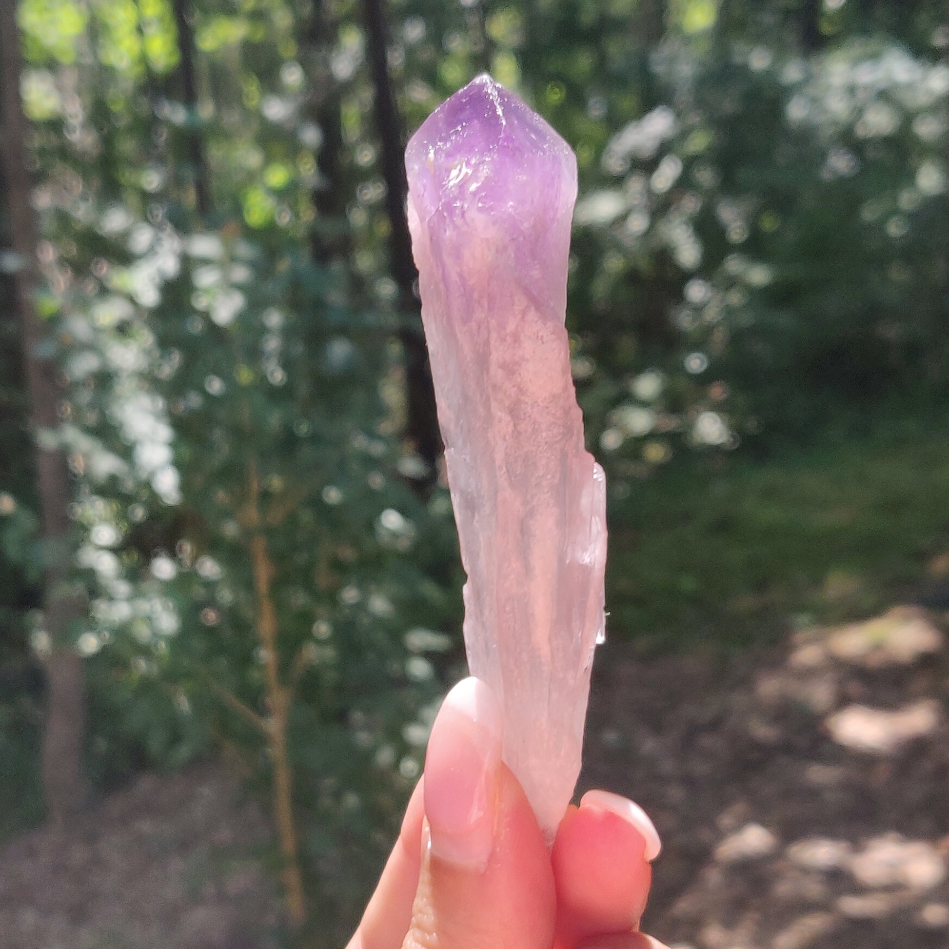 Bahia Amethyst Point, Smoky Amethyst Elestial Wand from Brazil (#3) - Simply Affinity