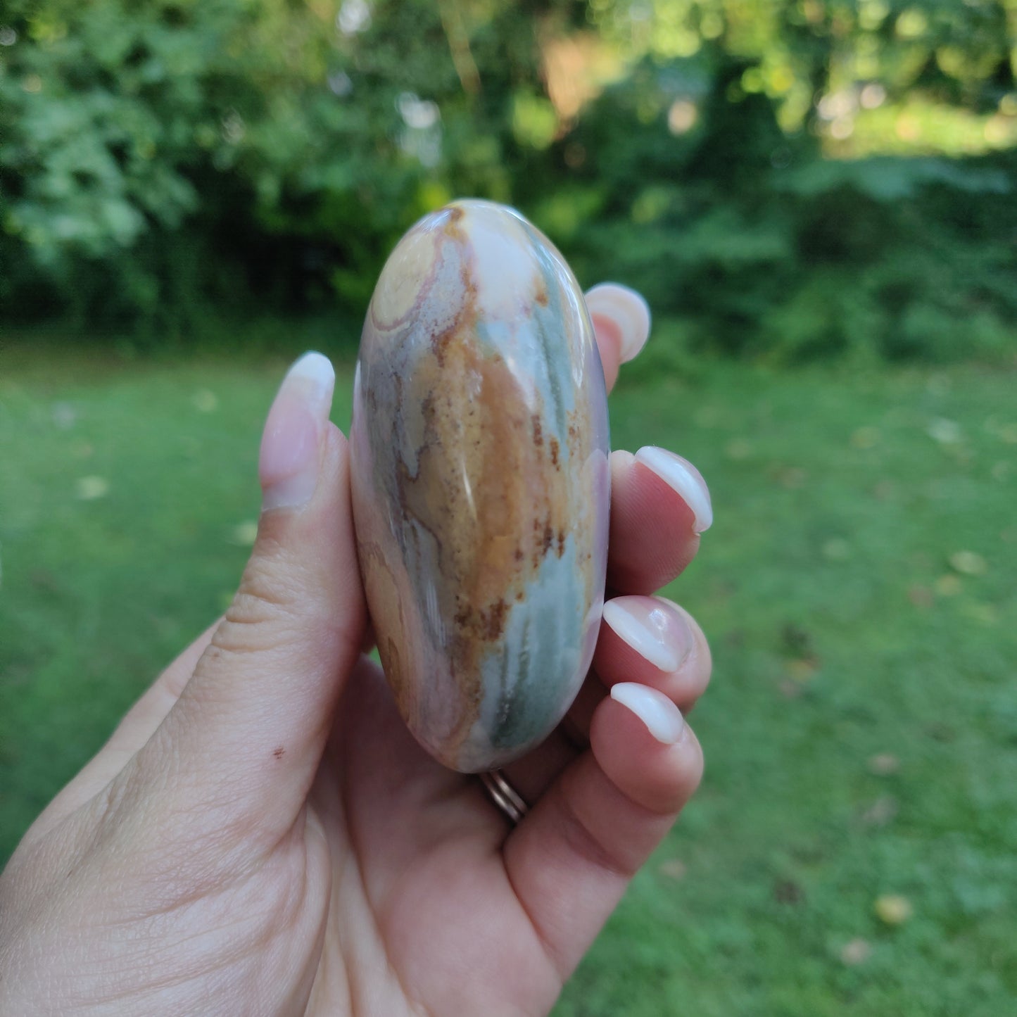 Polychrome Jasper Palm Stone (#19) - Simply Affinity